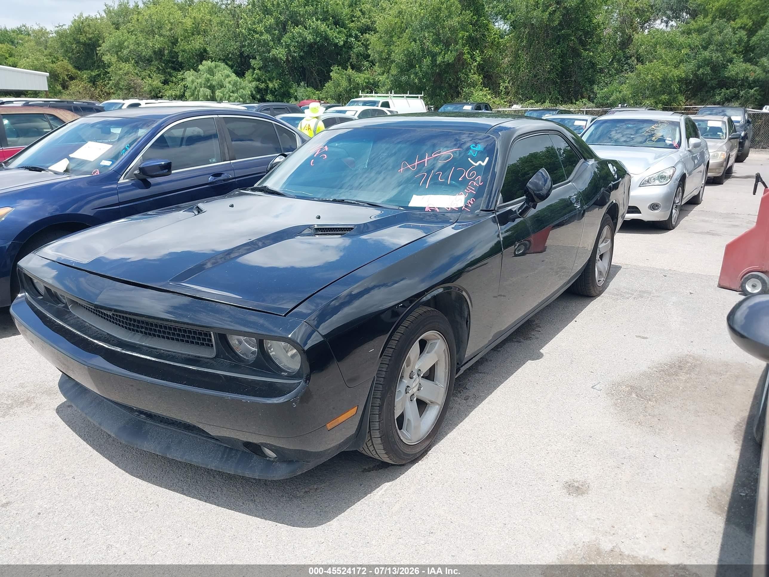 2012 Dodge Challenger Sxt Black vin: 2C3CDYAG5CH174064