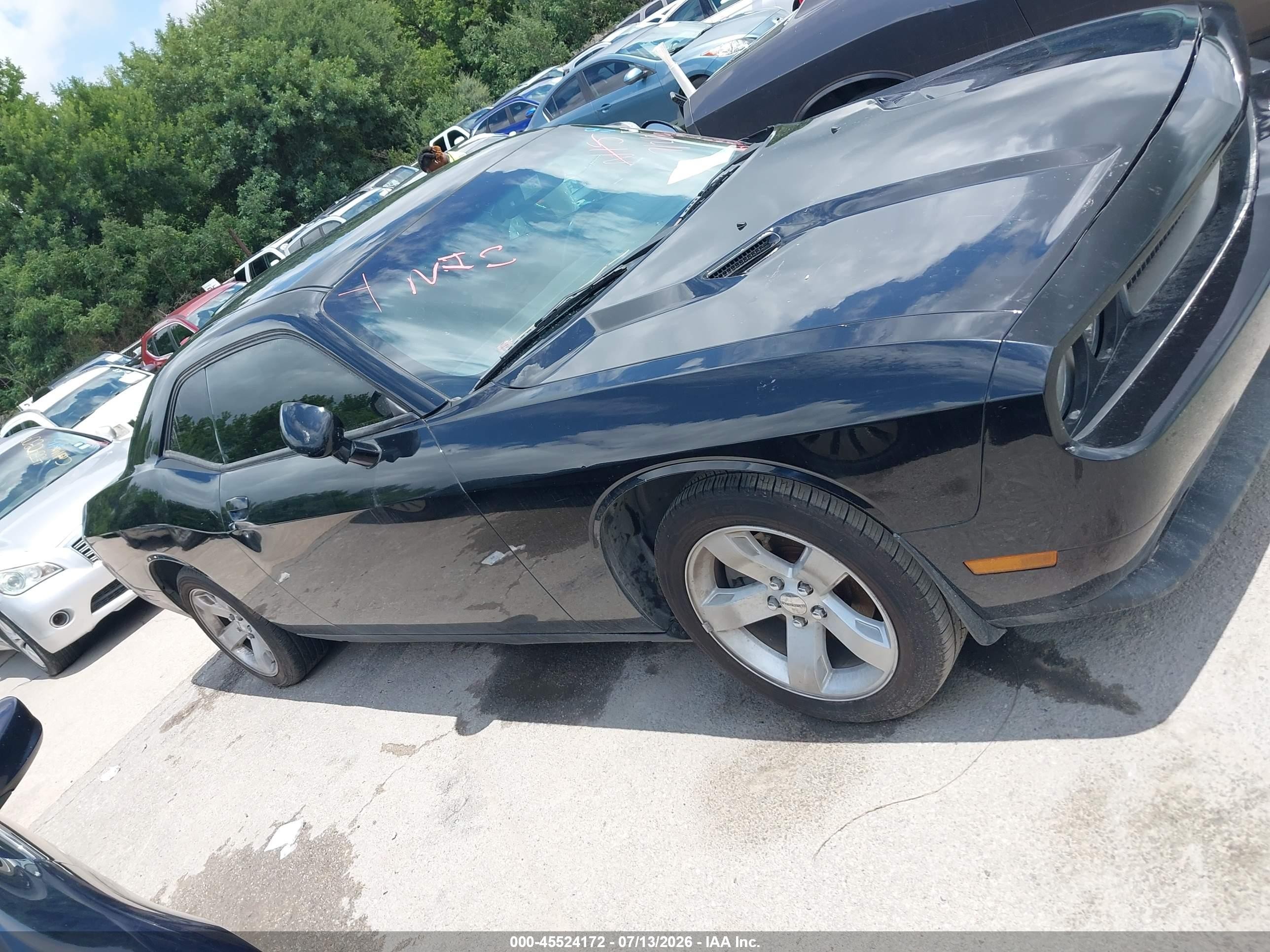 2012 Dodge Challenger Sxt Black vin: 2C3CDYAG5CH174064