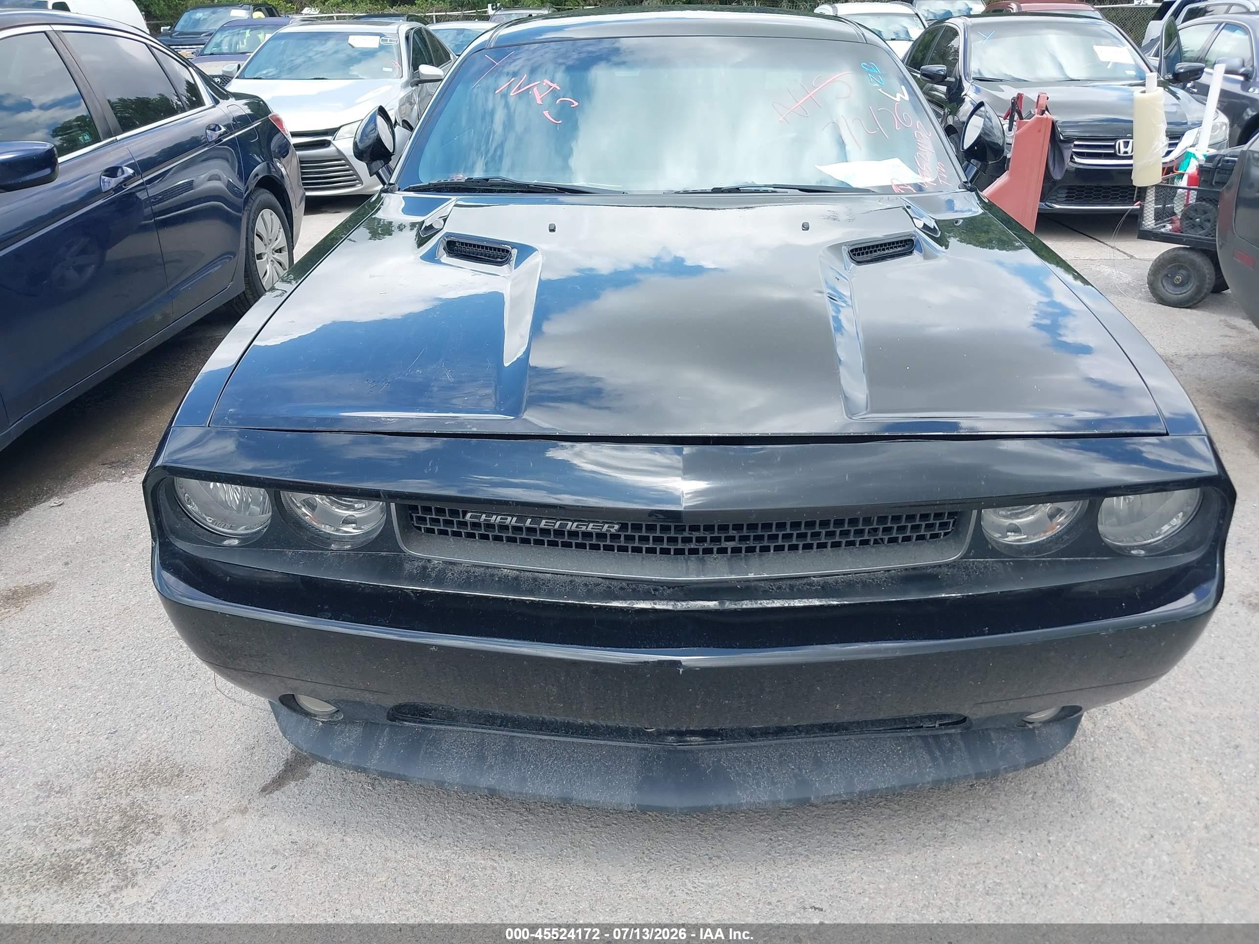 2012 Dodge Challenger Sxt Black vin: 2C3CDYAG5CH174064