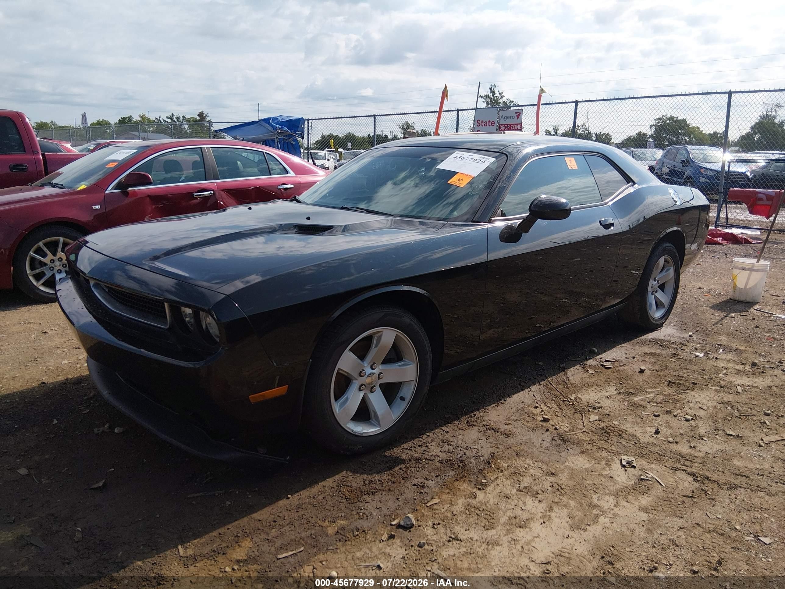 2013 Dodge Challenger Sxt Black vin: 2C3CDYAG5DH582226