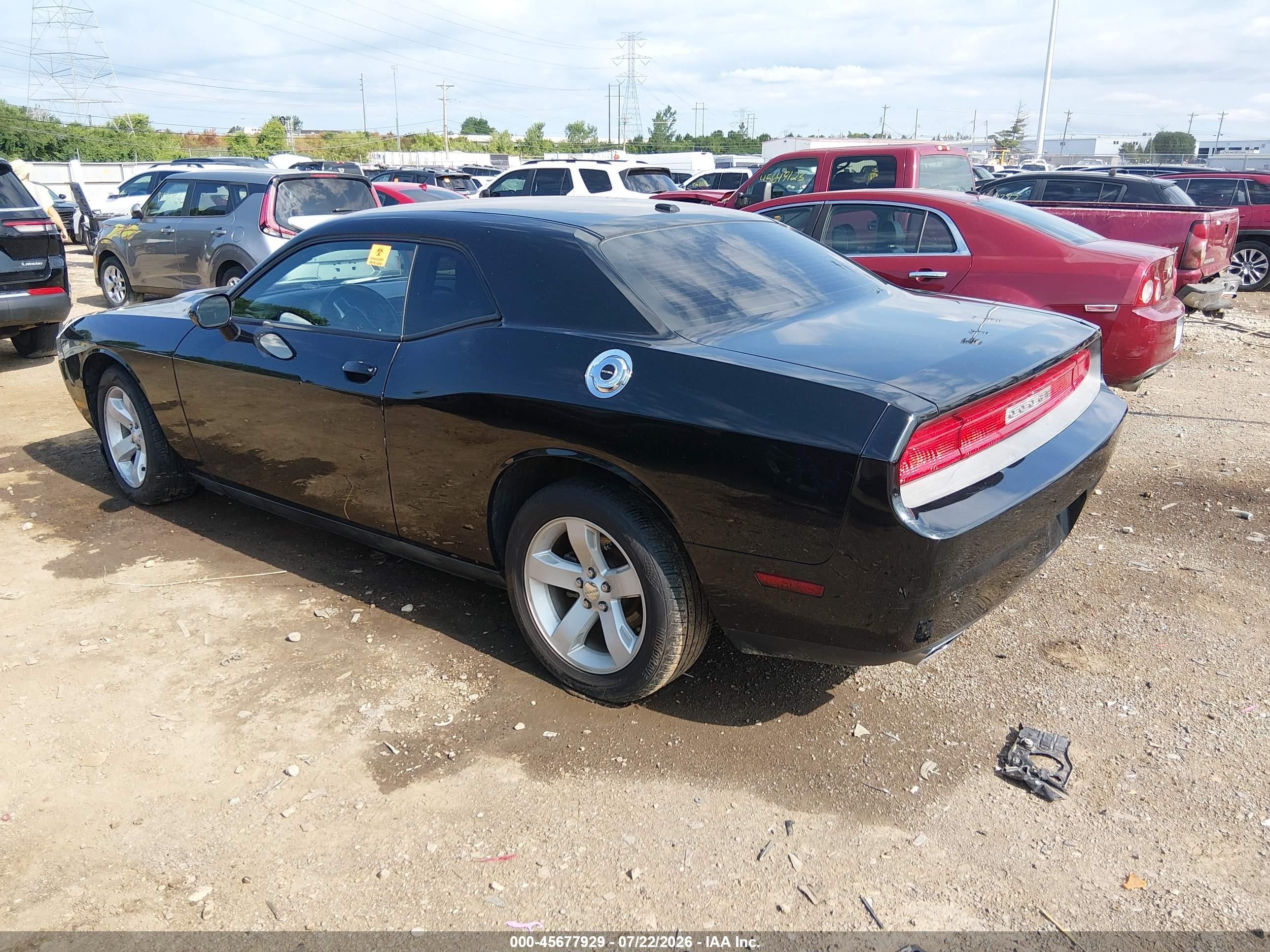 2013 Dodge Challenger Sxt Black vin: 2C3CDYAG5DH582226