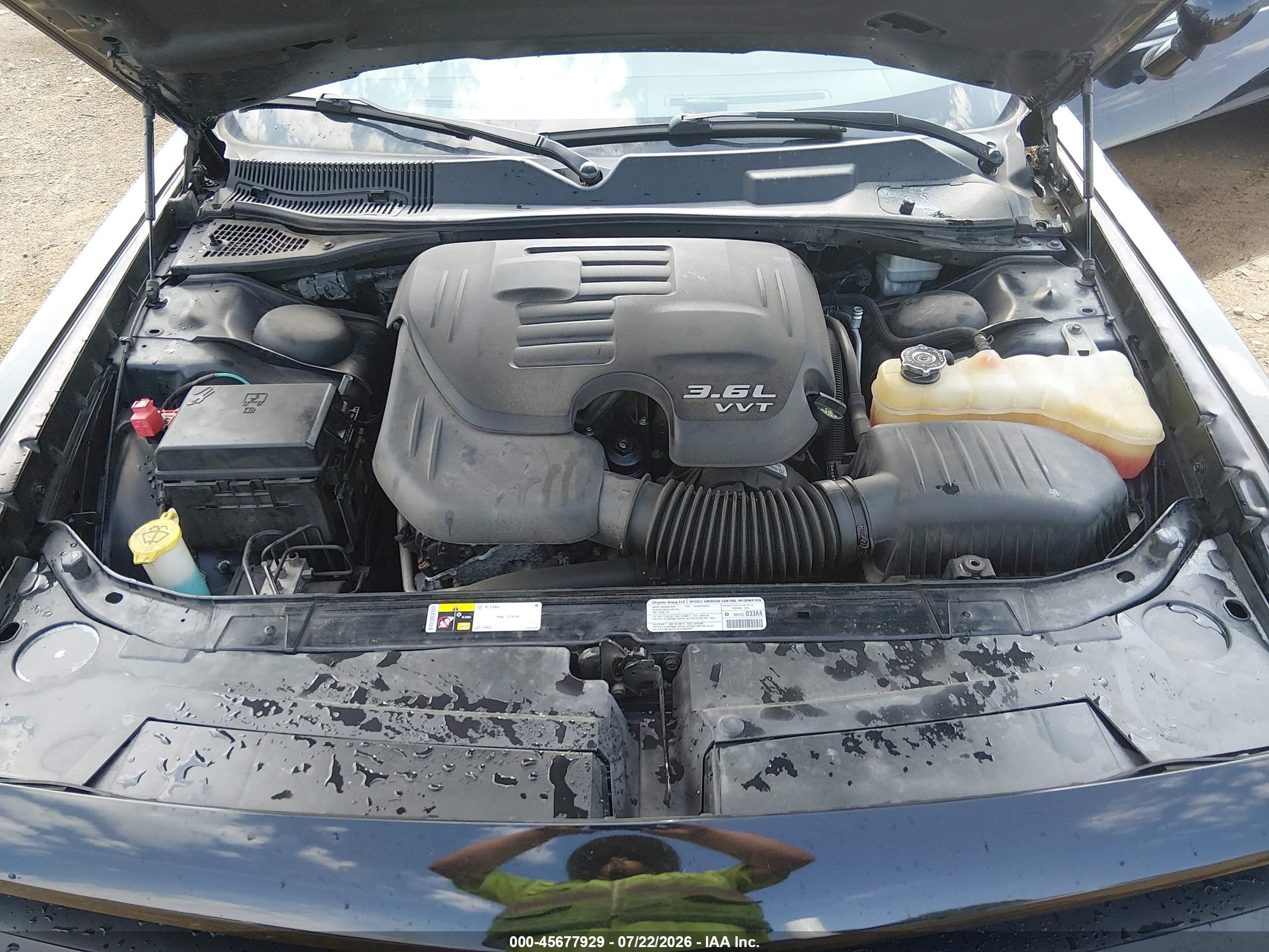 2013 Dodge Challenger Sxt Black vin: 2C3CDYAG5DH582226