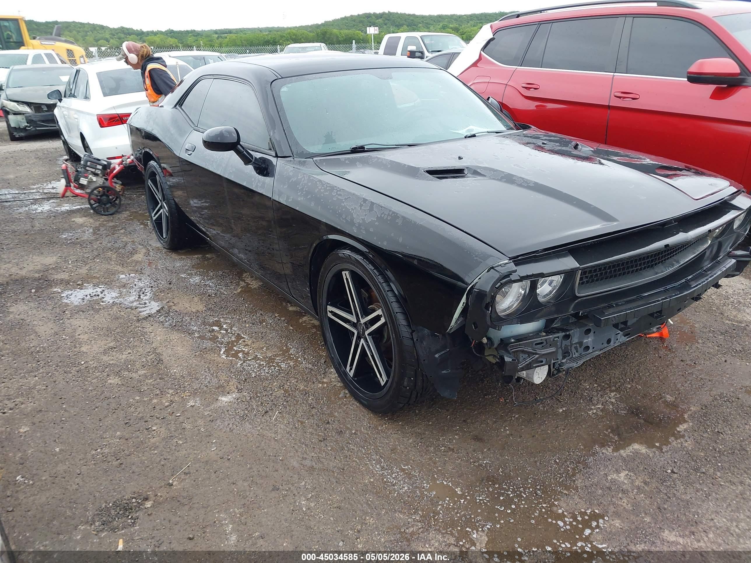 2013 Dodge Challenger Sxt Black vin: 2C3CDYAG5DH700372