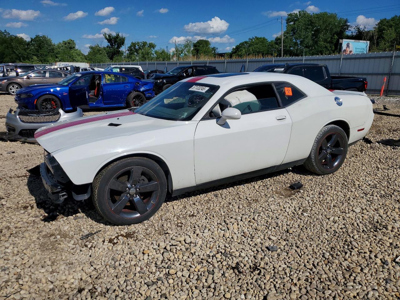 2014 Dodge Challenger Base White vin: 2C3CDYAG5EH112098