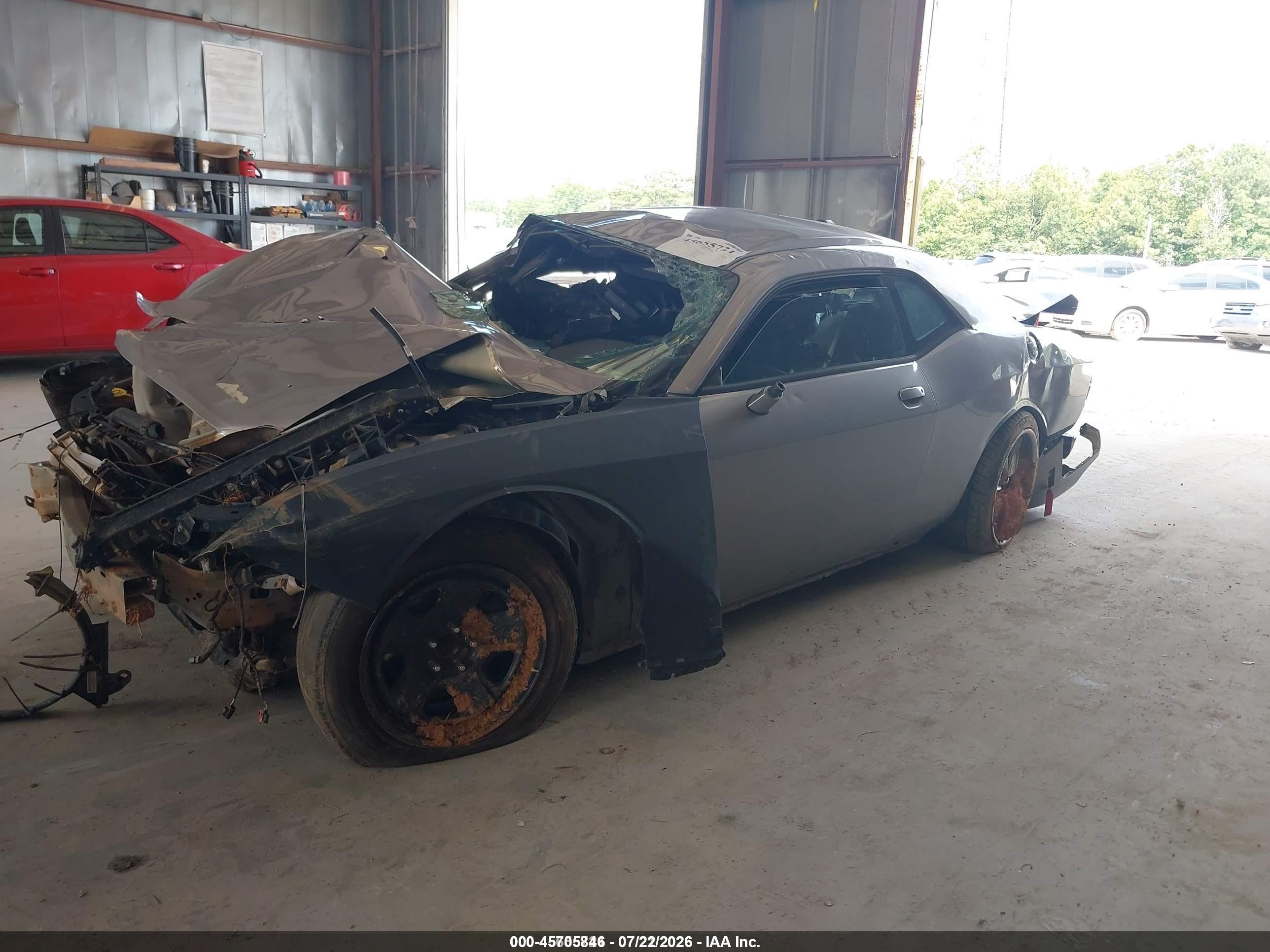 2014 Dodge Challenger Sxt Gray vin: 2C3CDYAG5EH176786