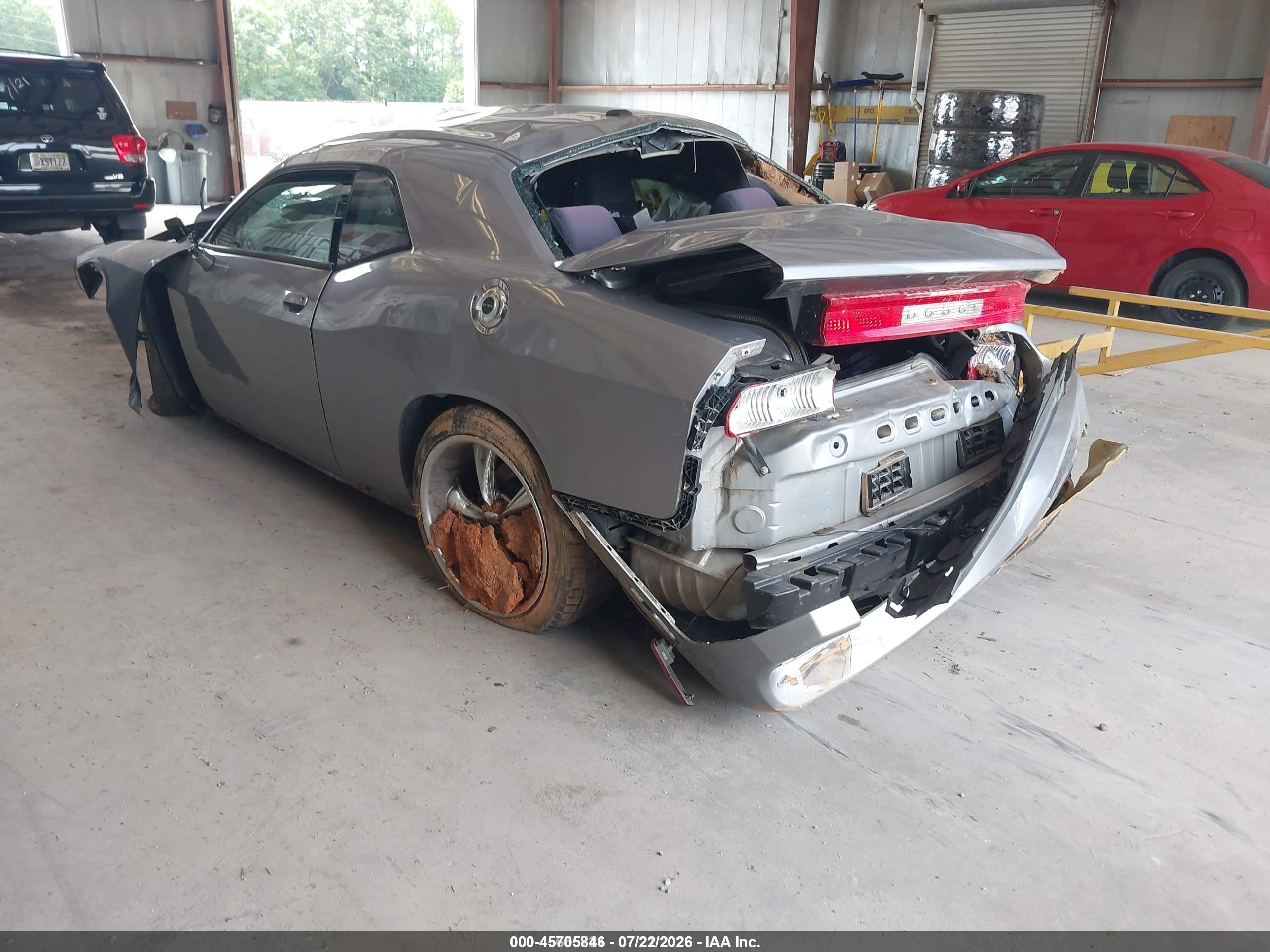 2014 Dodge Challenger Sxt Gray vin: 2C3CDYAG5EH176786