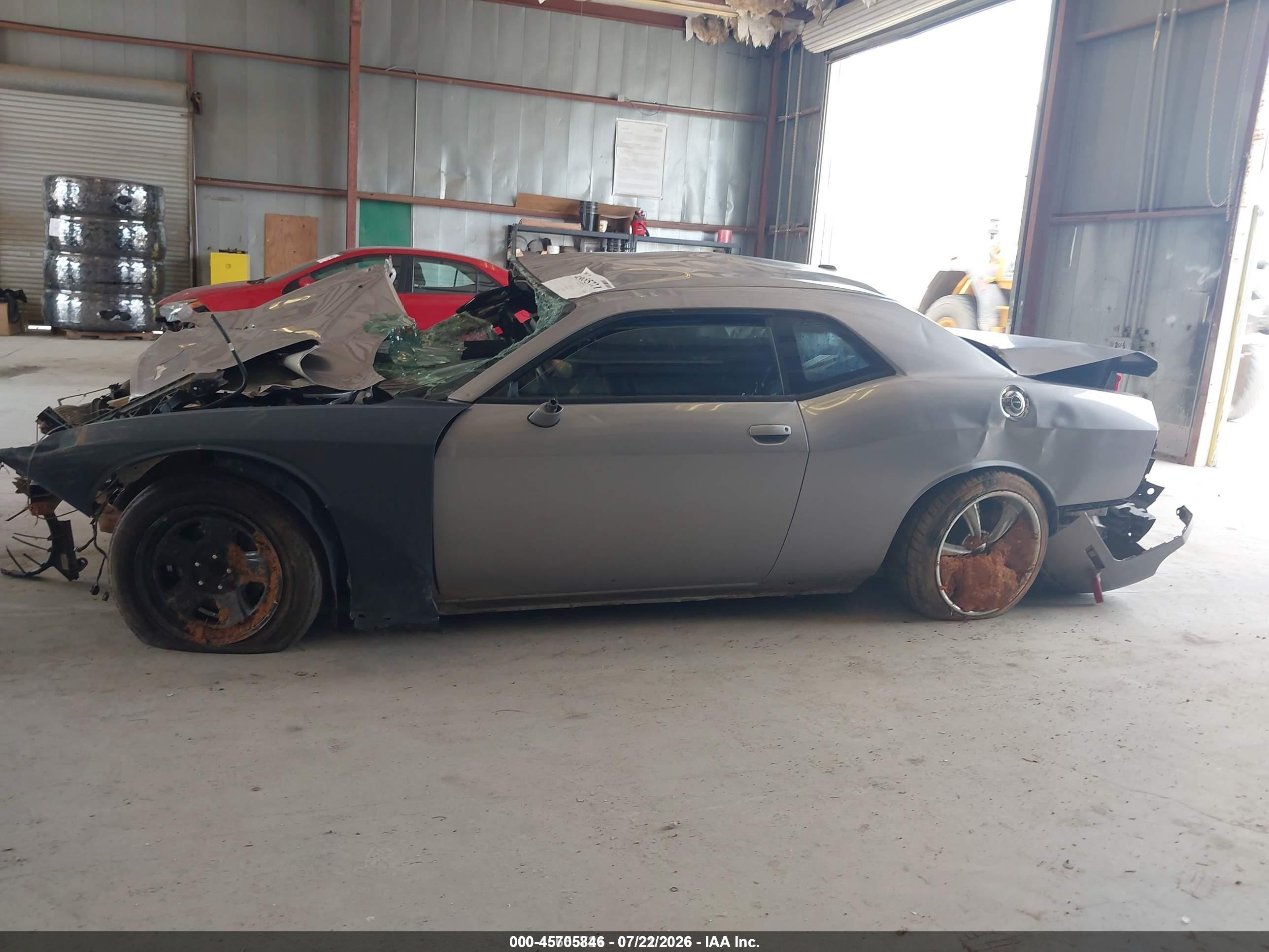 2014 Dodge Challenger Sxt Gray vin: 2C3CDYAG5EH176786