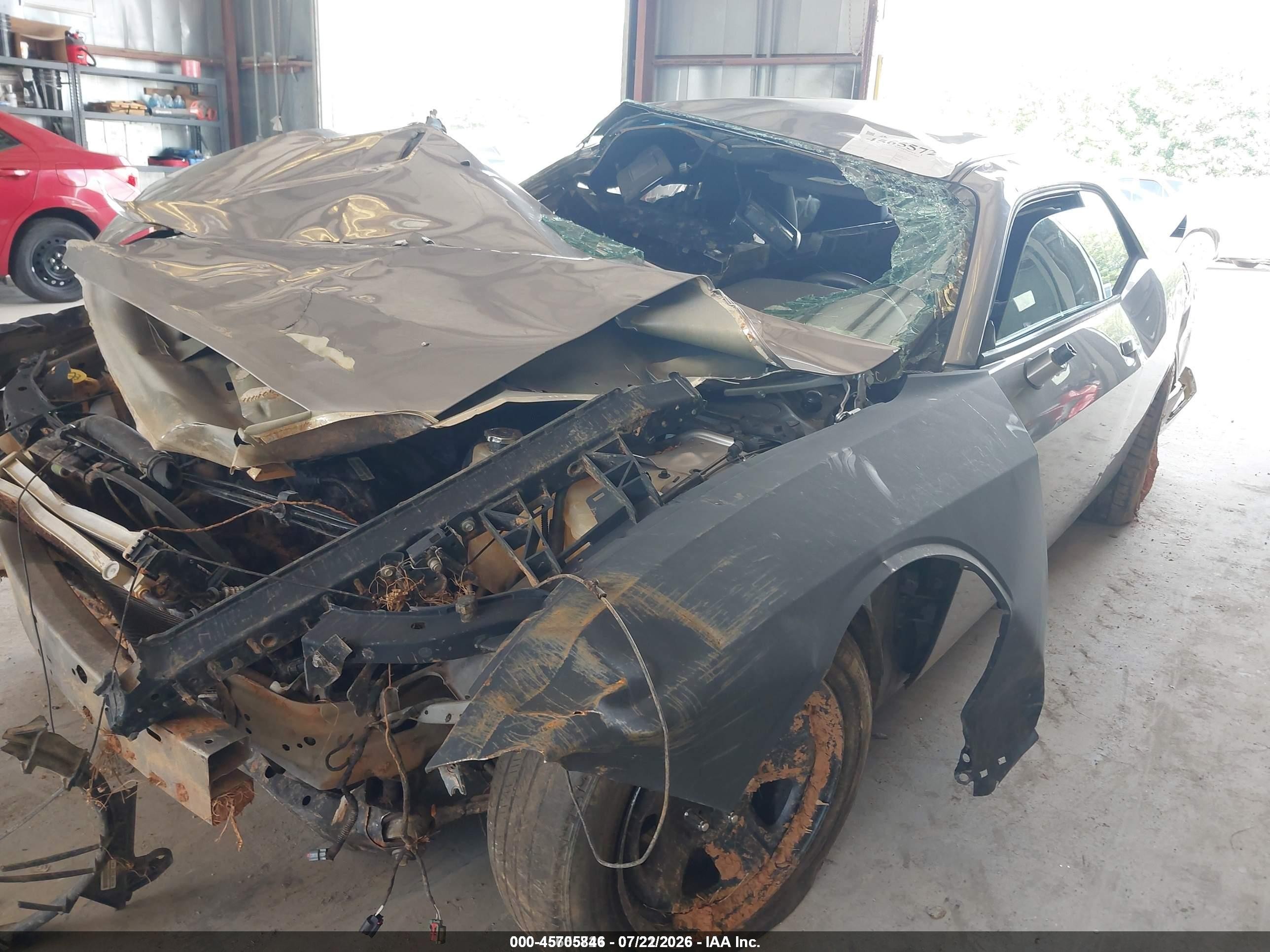 2014 Dodge Challenger Sxt Gray vin: 2C3CDYAG5EH176786