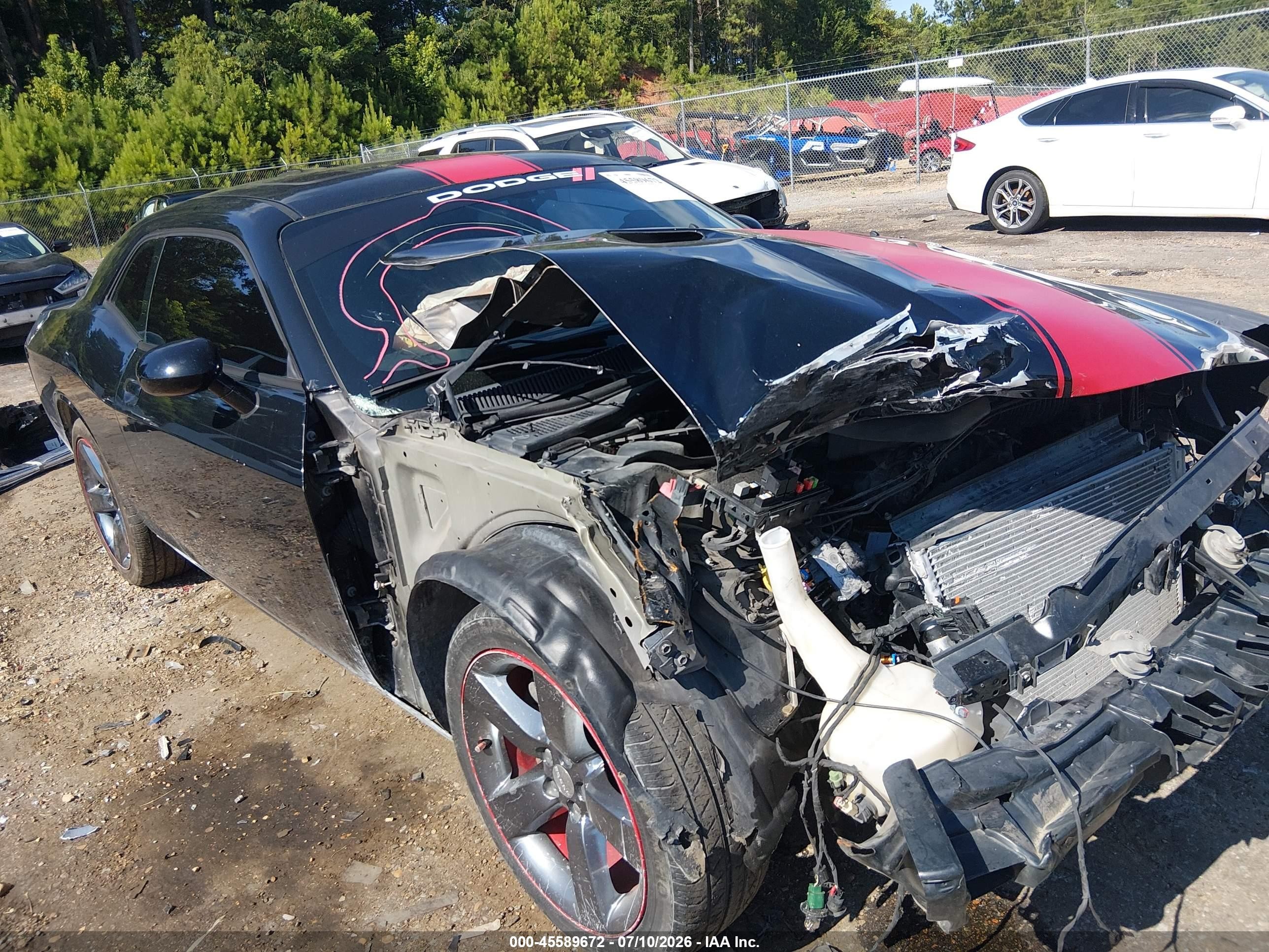 2014 Dodge Challenger Rallye Redline Black vin: 2C3CDYAG5EH201945