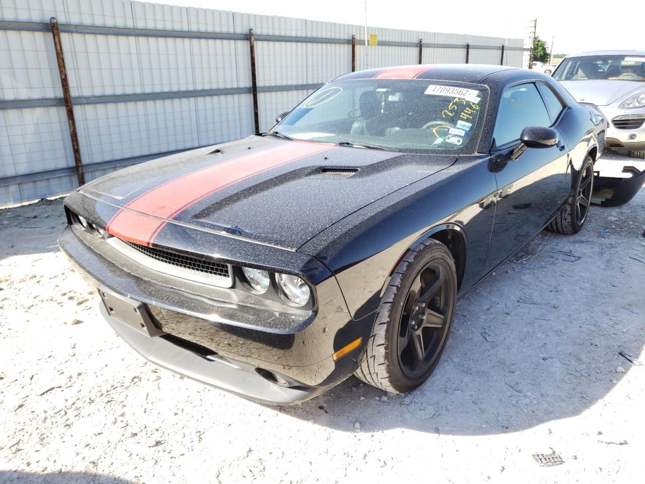 2014 Dodge Challenger Sxt Black vin: 2C3CDYAG5EH253446