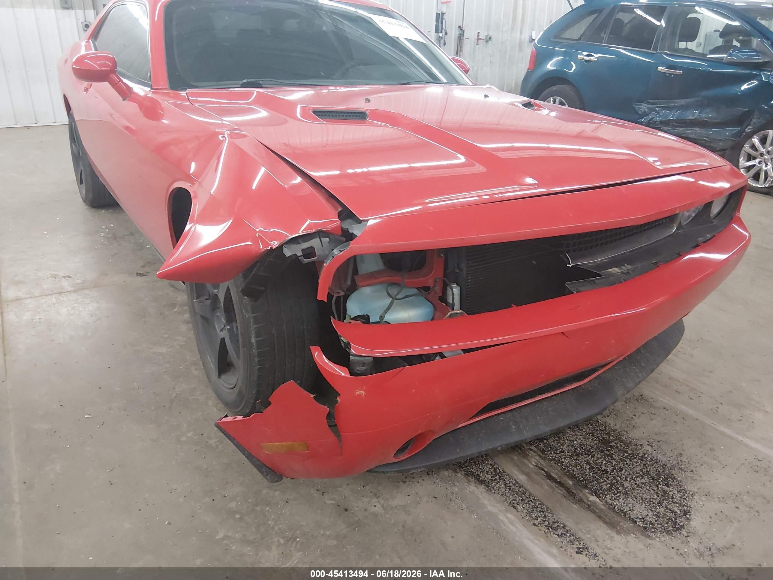 2014 Dodge Challenger Sxt Red vin: 2C3CDYAG5EH282235