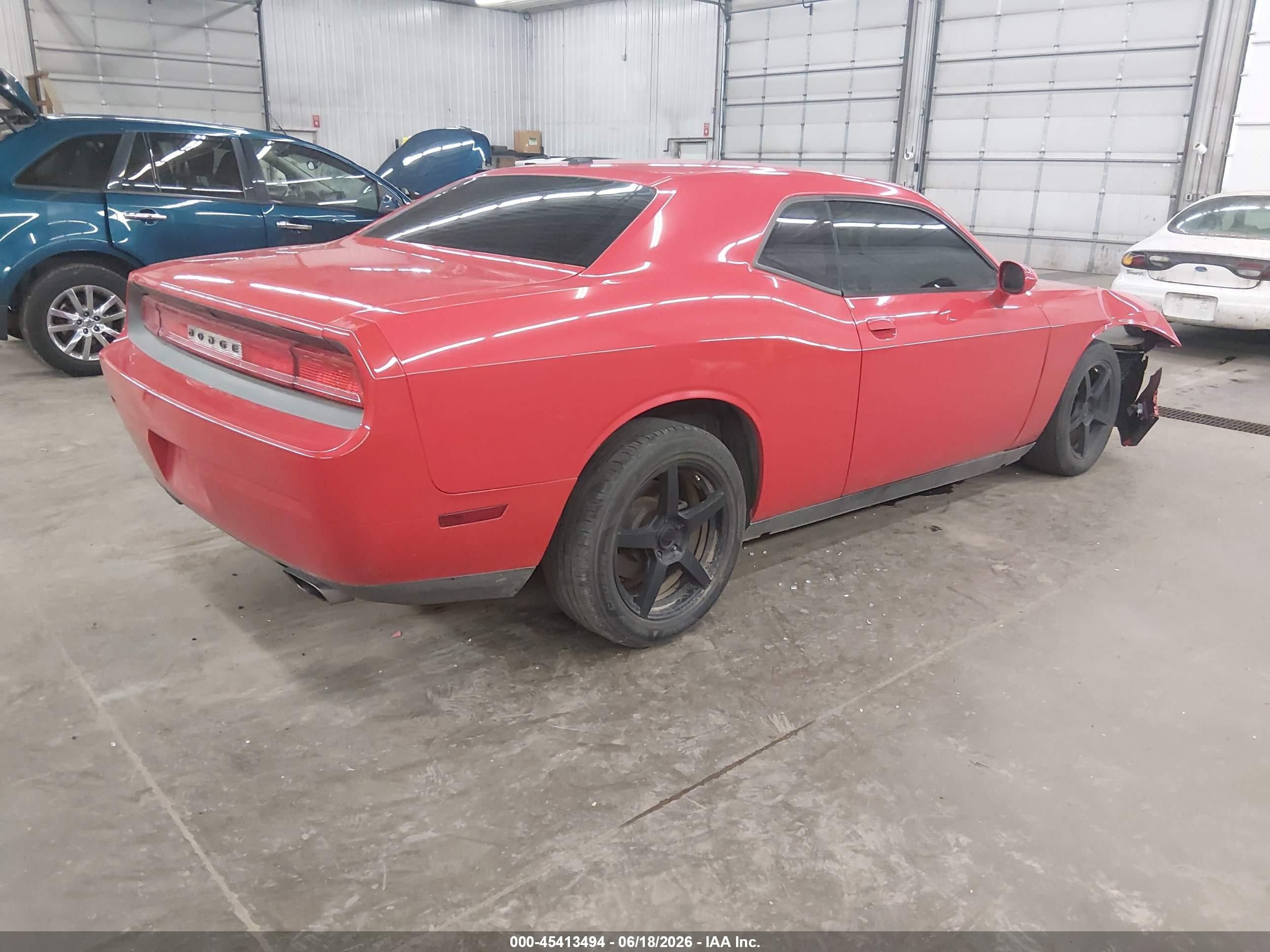 2014 Dodge Challenger Sxt Red vin: 2C3CDYAG5EH282235