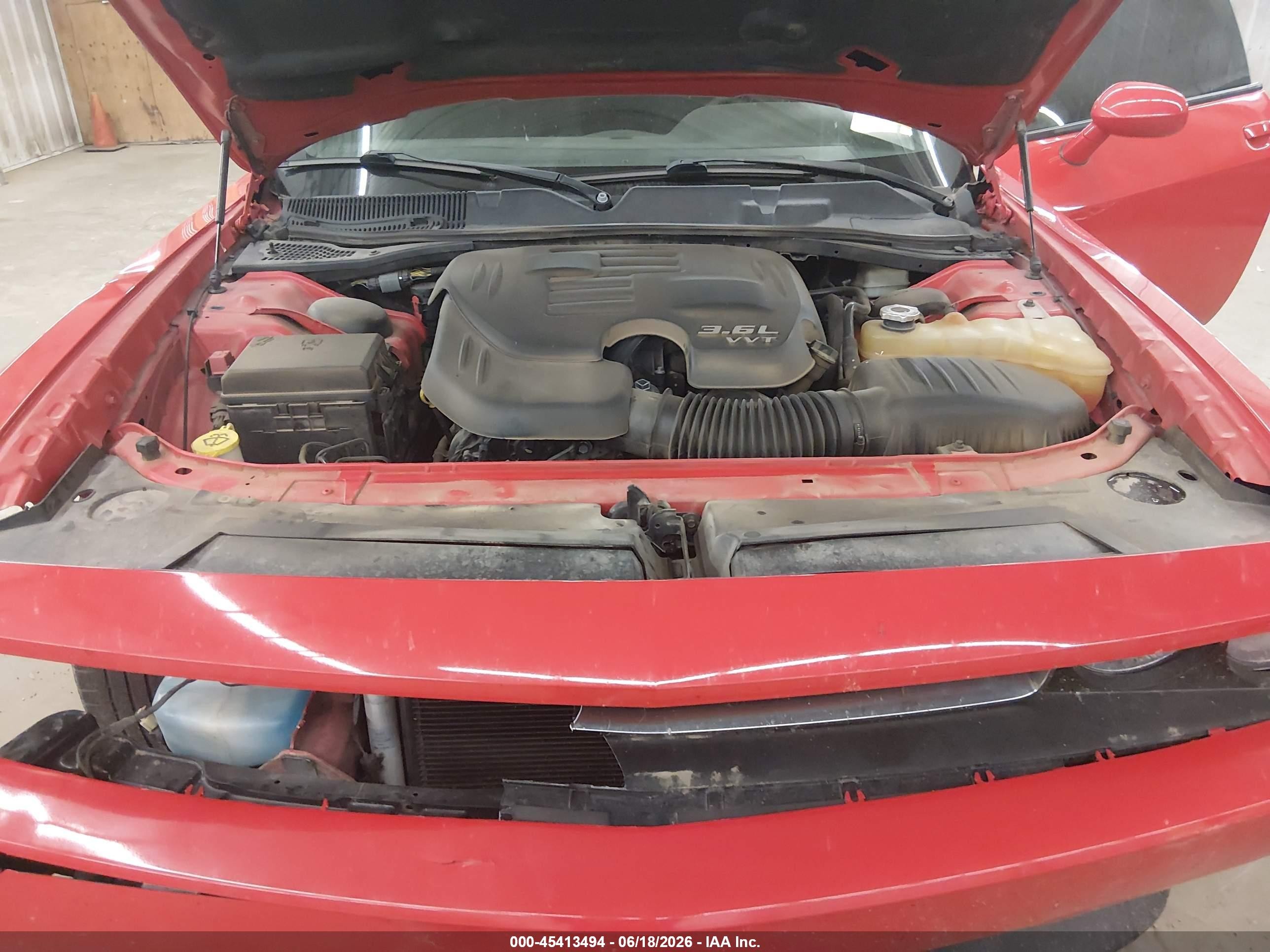 2014 Dodge Challenger Sxt Red vin: 2C3CDYAG5EH282235