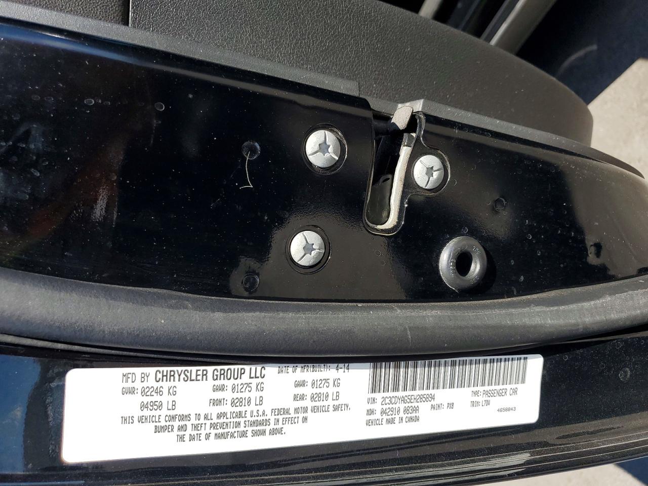 2014 Dodge Challenger Sxt Black vin: 2C3CDYAG5EH285894
