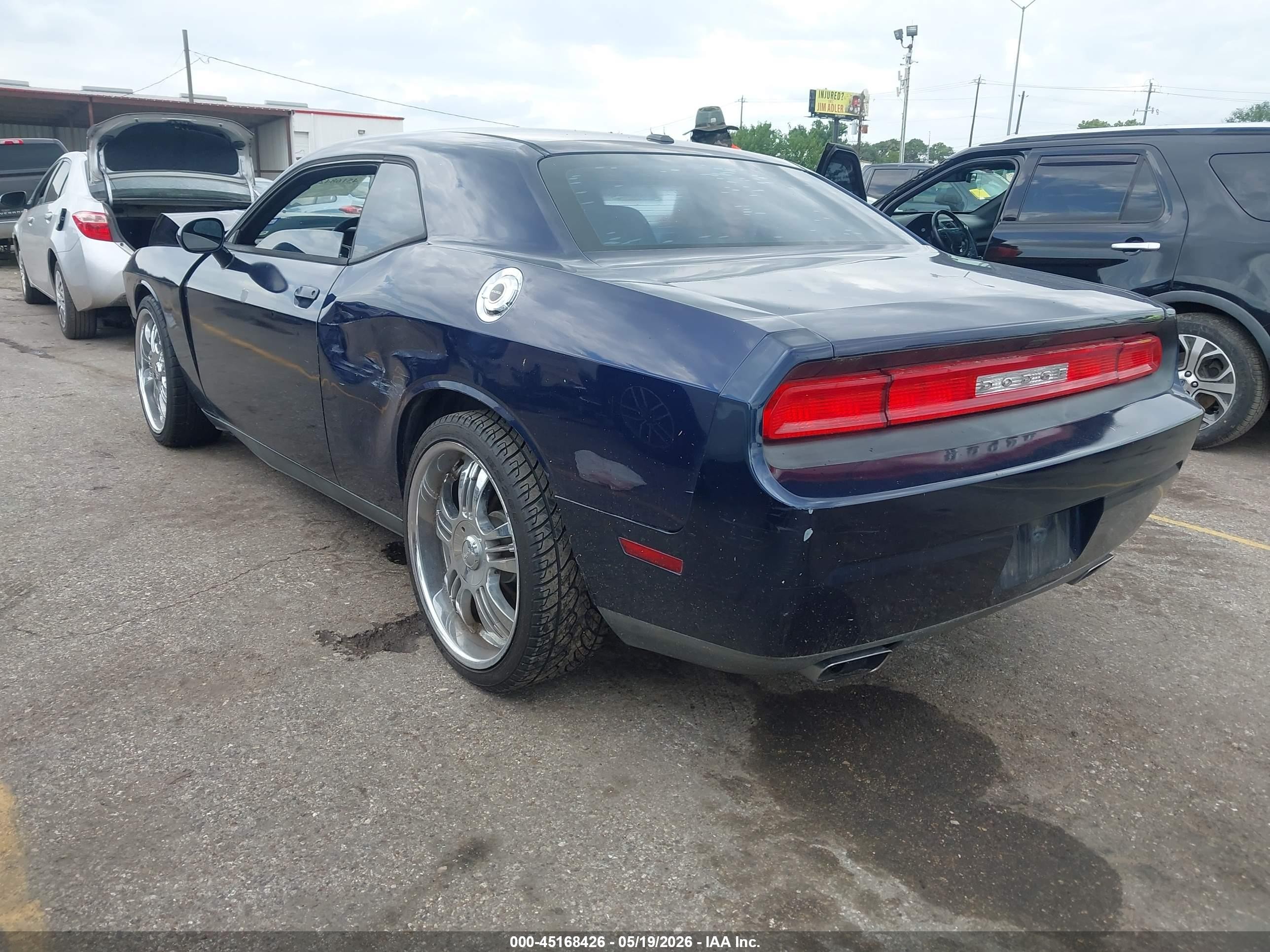 2014 Dodge Challenger Sxt Blue vin: 2C3CDYAG5EH293980