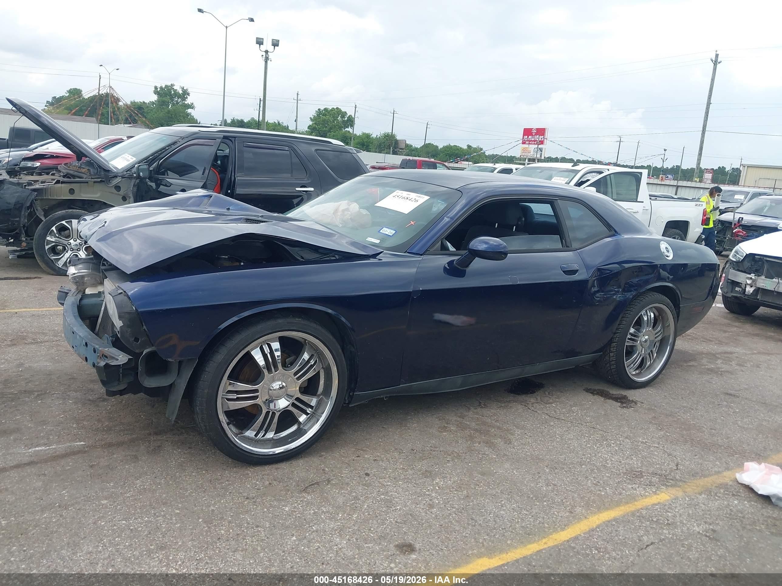 2014 Dodge Challenger Sxt Blue vin: 2C3CDYAG5EH293980
