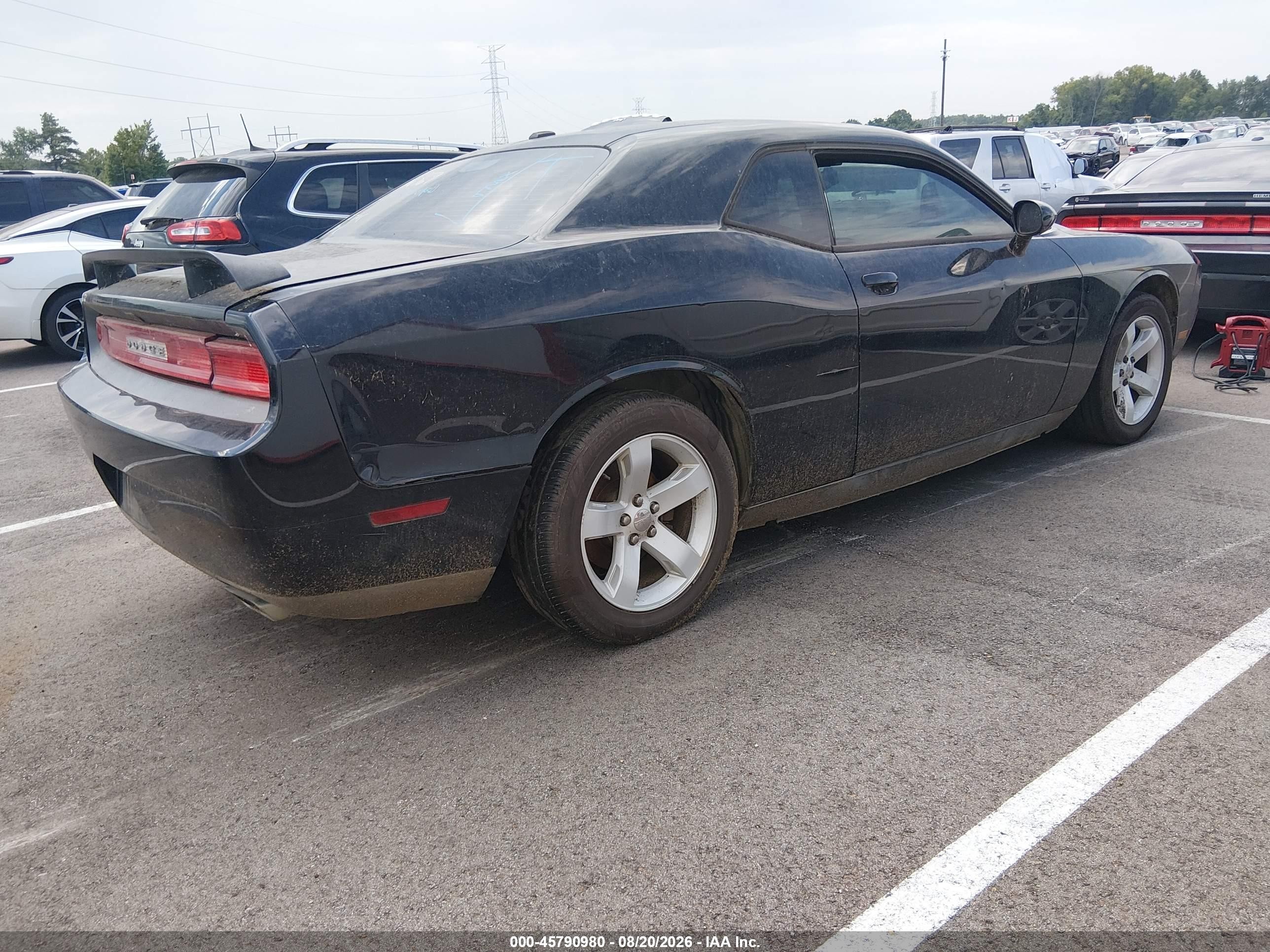 2013 Dodge Challenger Sxt Black vin: 2C3CDYAG6DH536369