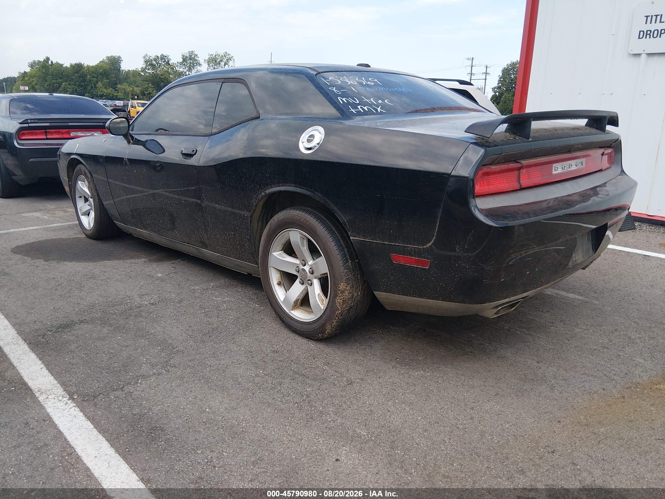 2013 Dodge Challenger Sxt Black vin: 2C3CDYAG6DH536369