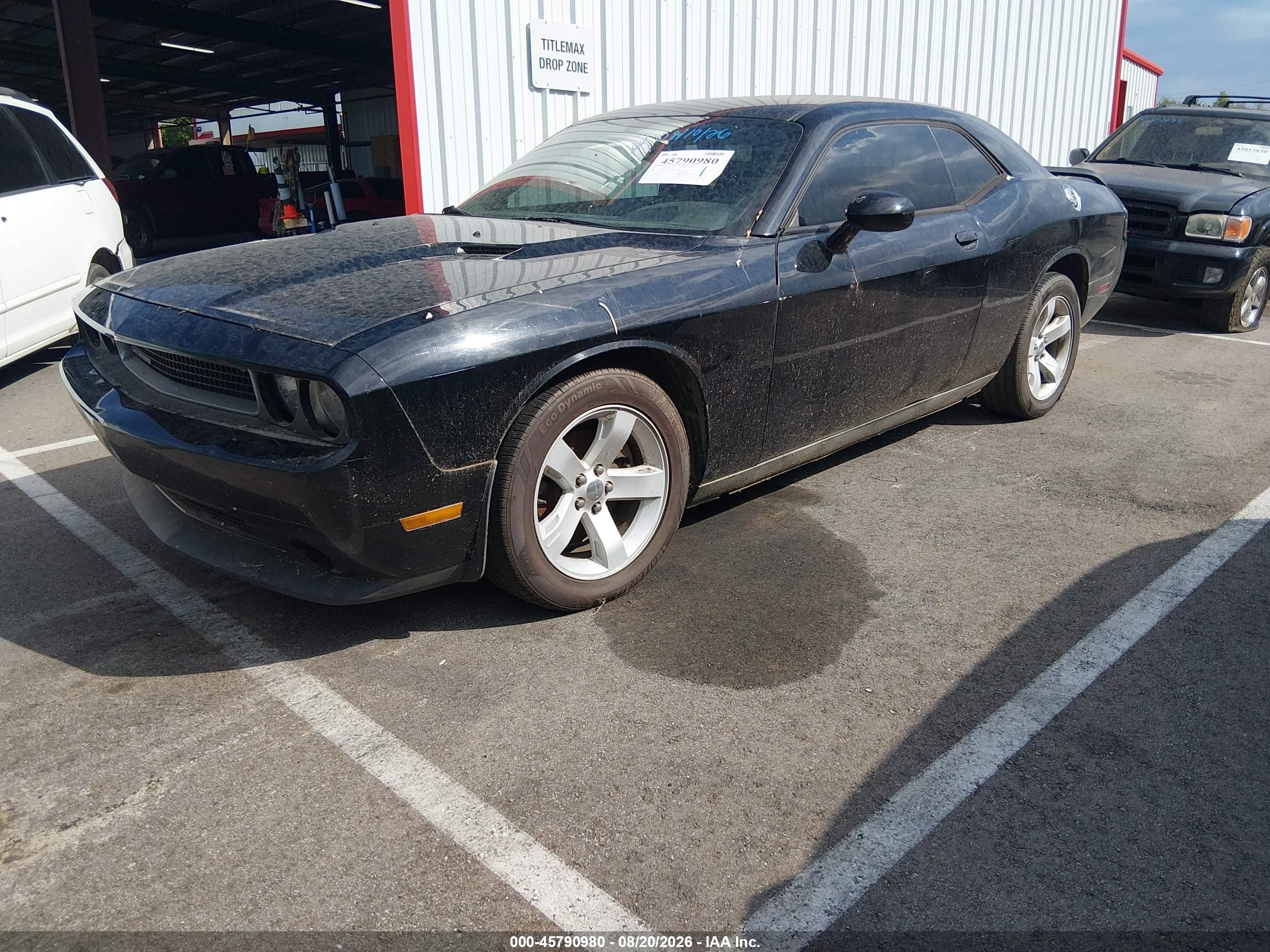 2013 Dodge Challenger Sxt Black vin: 2C3CDYAG6DH536369
