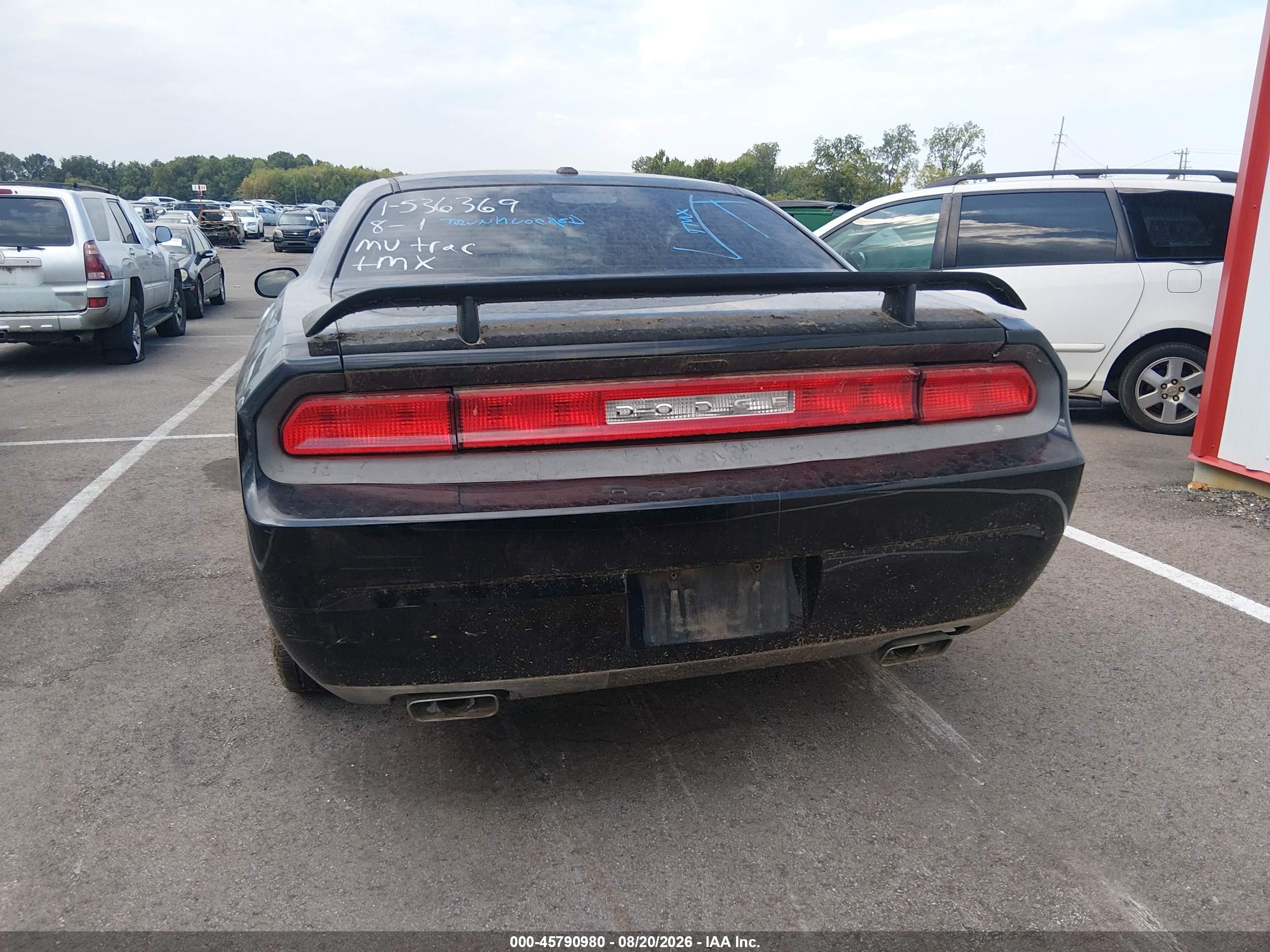2013 Dodge Challenger Sxt Black vin: 2C3CDYAG6DH536369