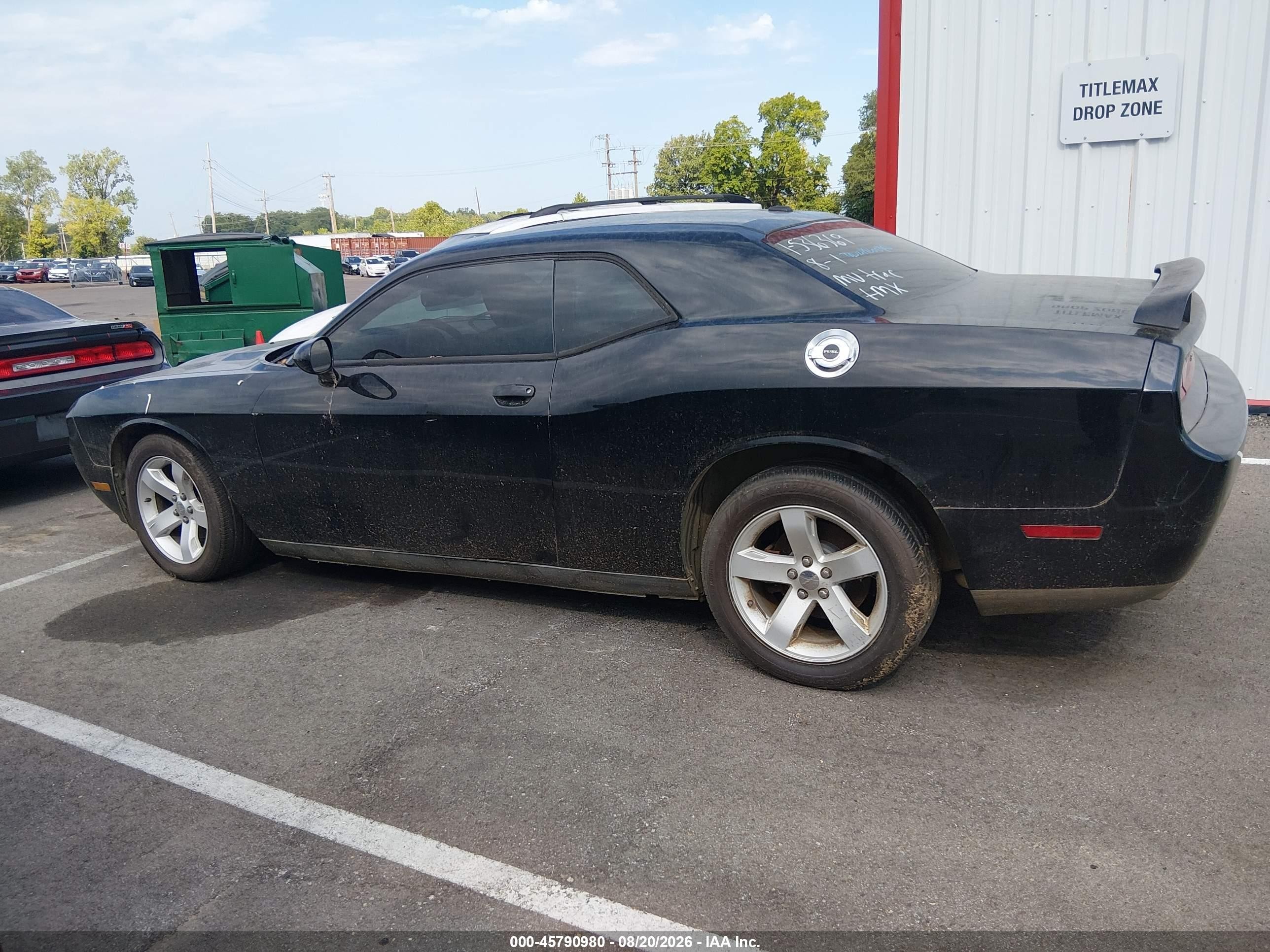 2013 Dodge Challenger Sxt Black vin: 2C3CDYAG6DH536369