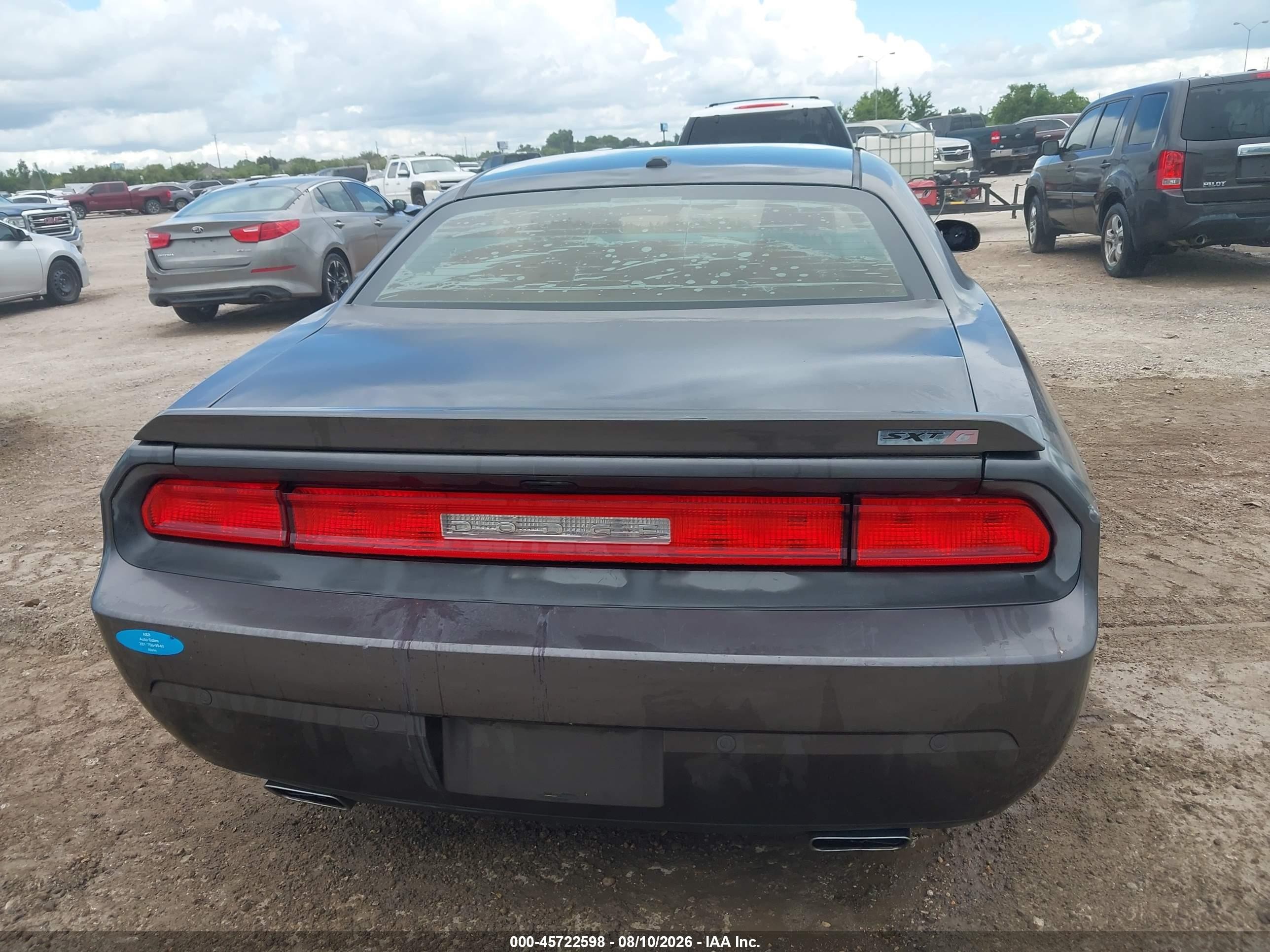 2013 Dodge Challenger Sxt Plus Gray vin: 2C3CDYAG6DH591355