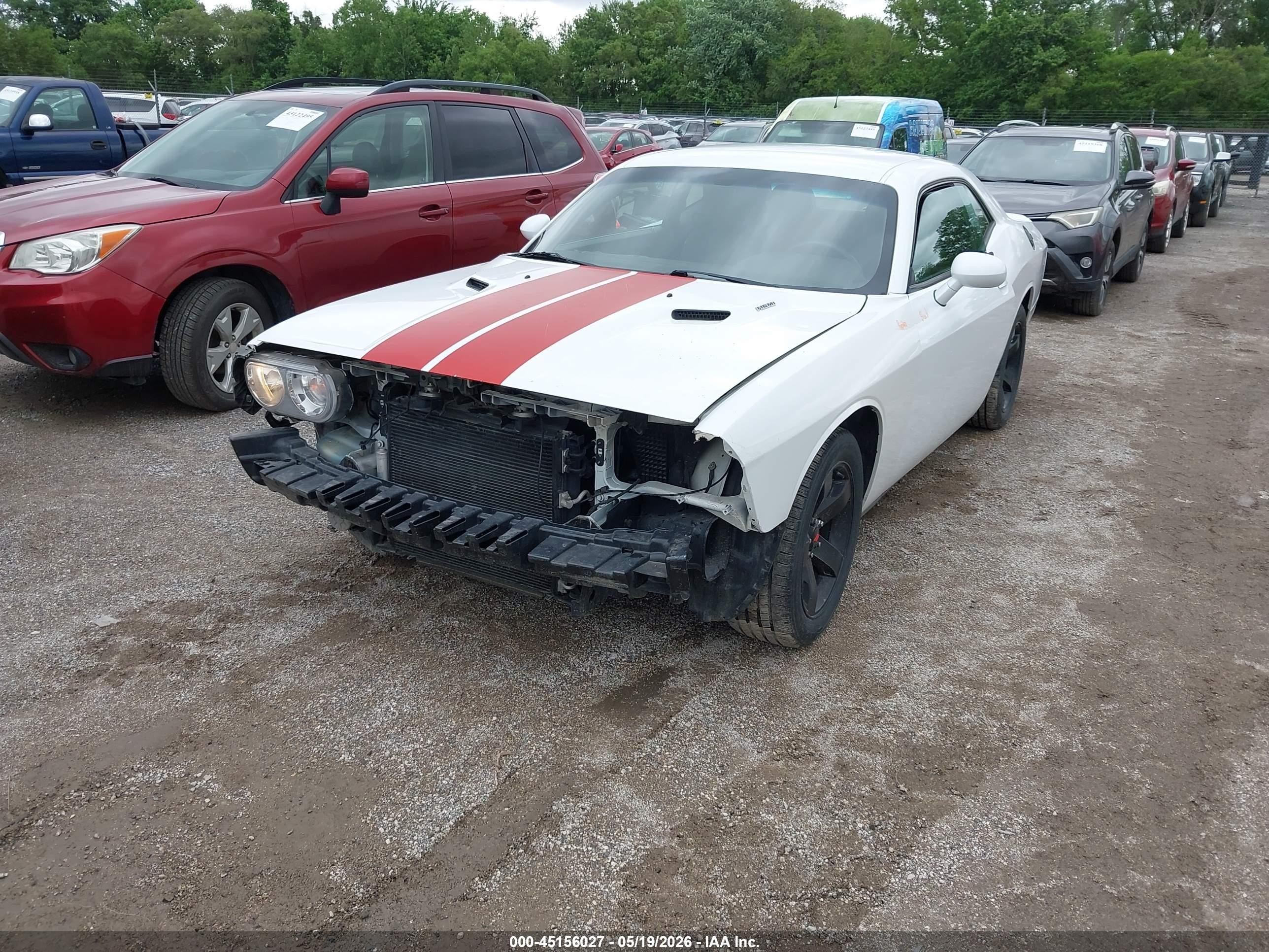 2013 Dodge Challenger Sxt White vin: 2C3CDYAG6DH627822