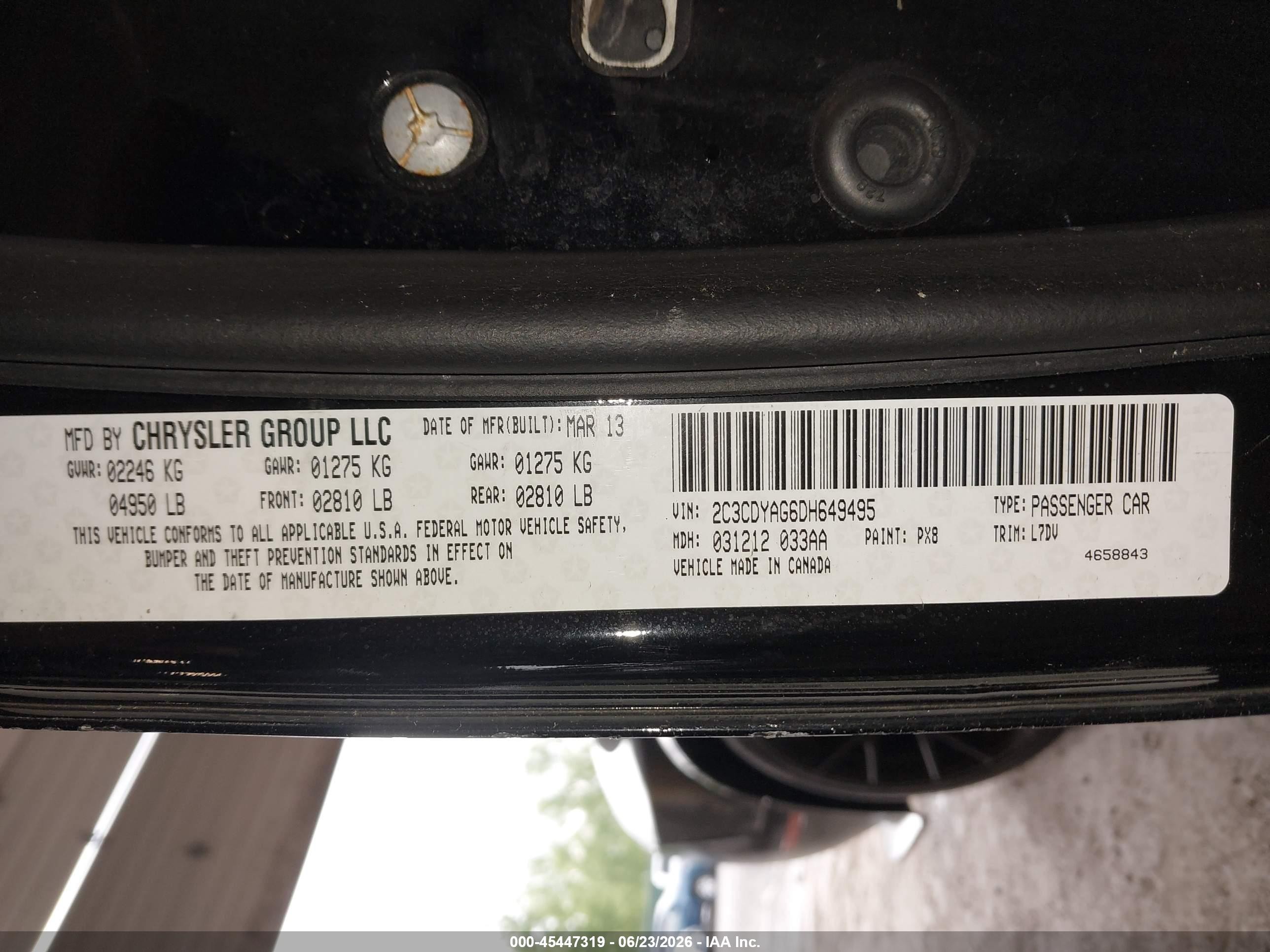 2013 Dodge Challenger Sxt Black vin: 2C3CDYAG6DH649495