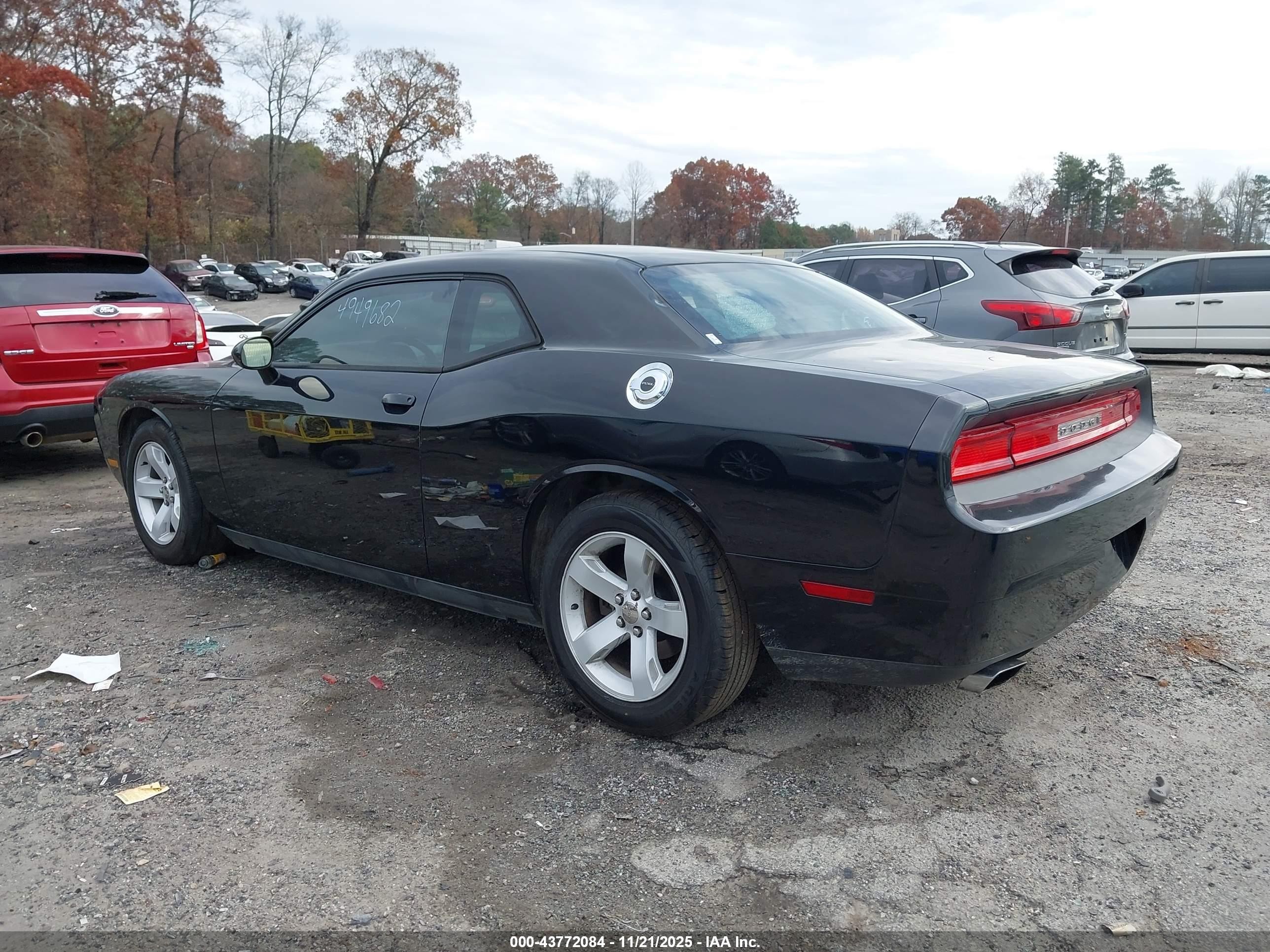 2013 Dodge Challenger Sxt Black vin: 2C3CDYAG6DH718749