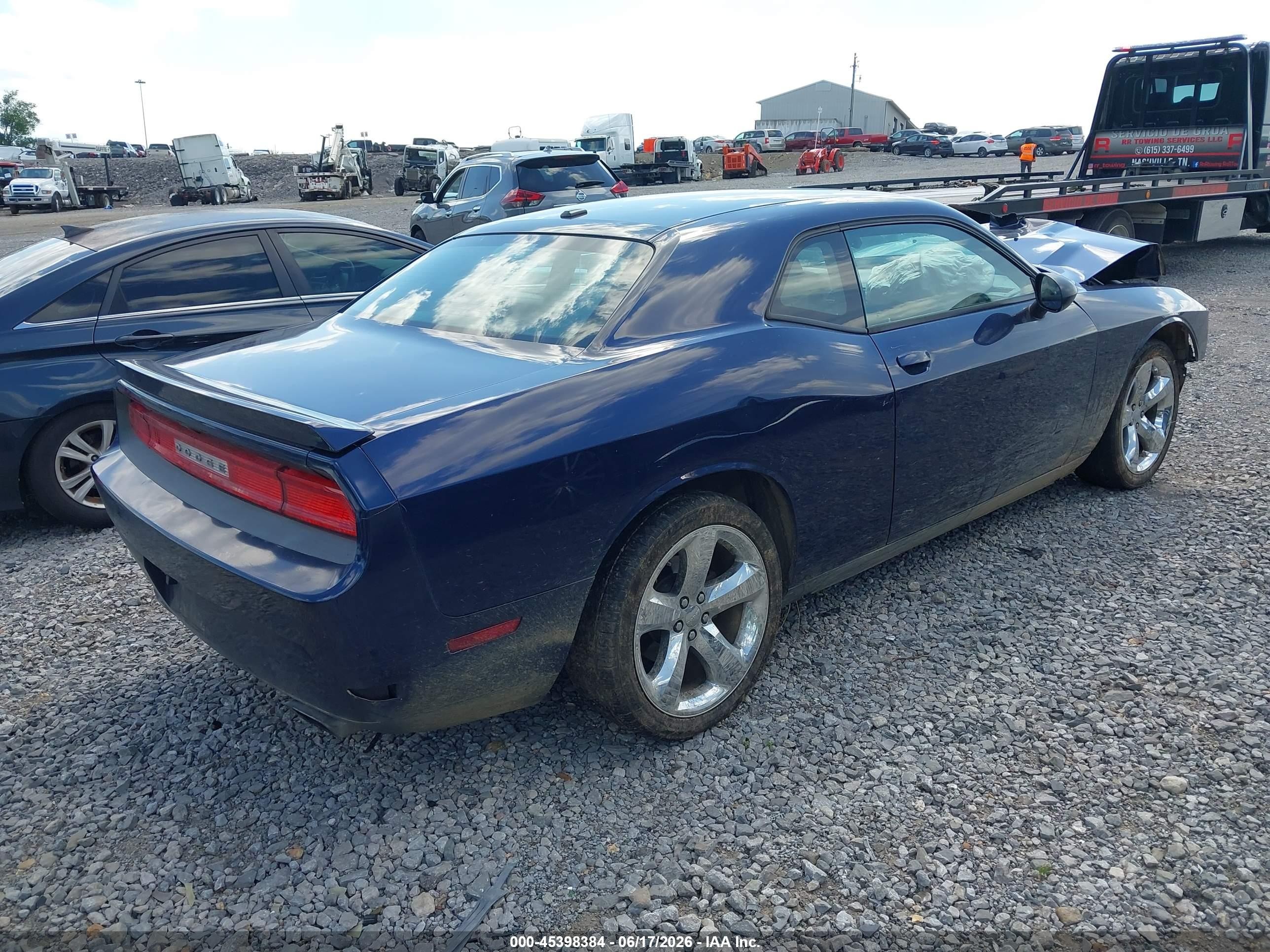 2014 Dodge Challenger Sxt Dark Blue vin: 2C3CDYAG6EH111431