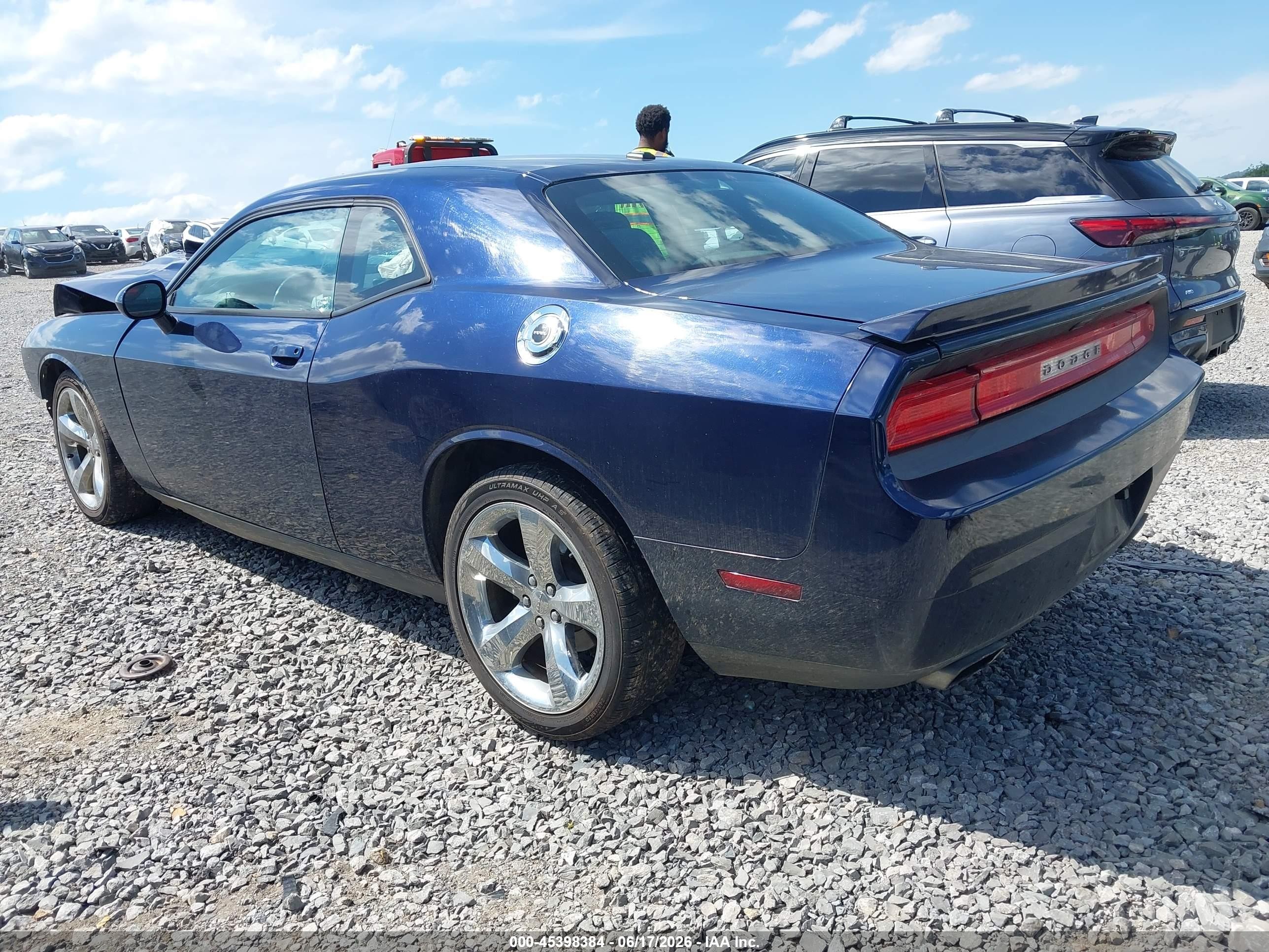 2014 Dodge Challenger Sxt Dark Blue vin: 2C3CDYAG6EH111431