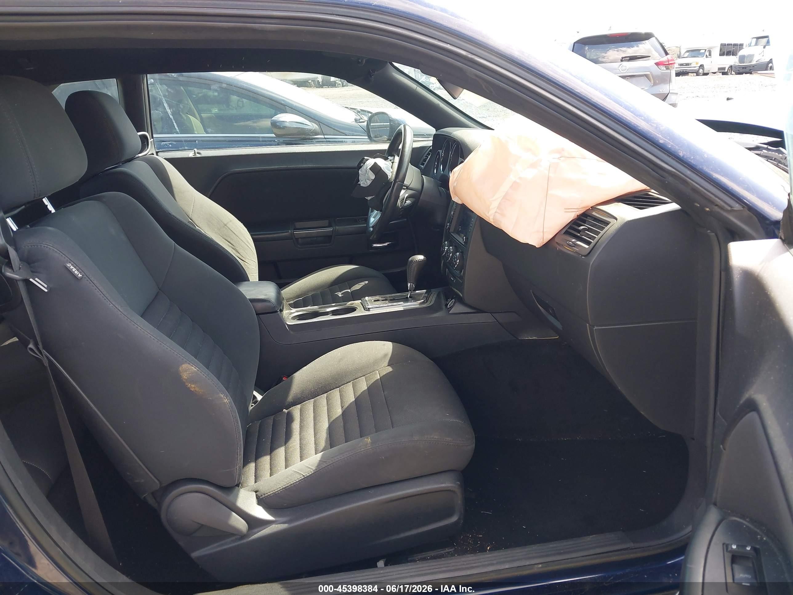 2014 Dodge Challenger Sxt Dark Blue vin: 2C3CDYAG6EH111431