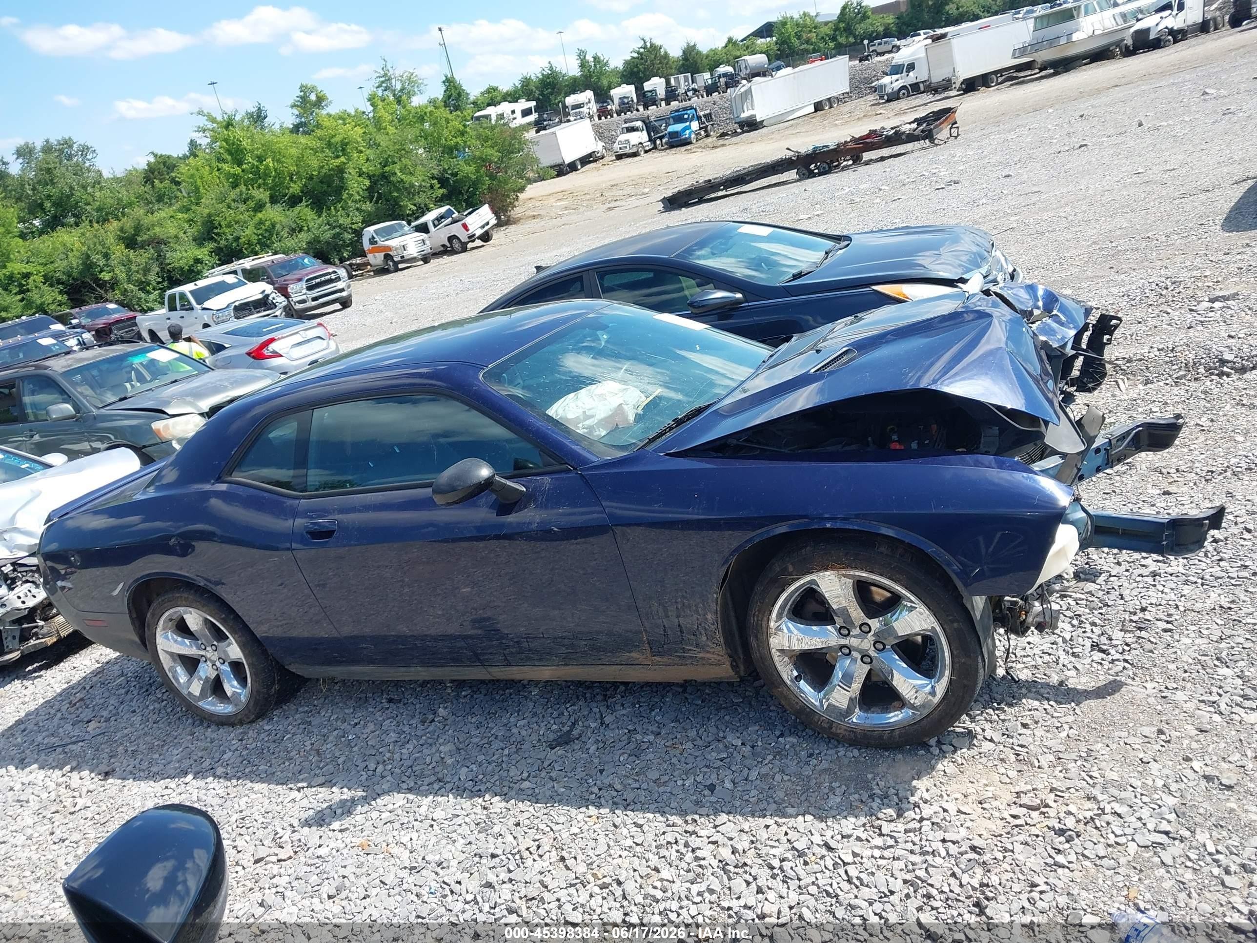 2014 Dodge Challenger Sxt Dark Blue vin: 2C3CDYAG6EH111431