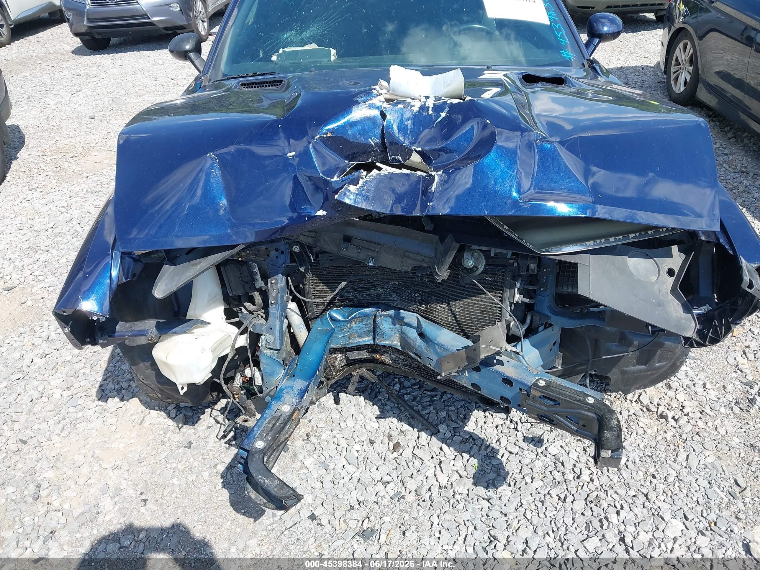 2014 Dodge Challenger Sxt Dark Blue vin: 2C3CDYAG6EH111431