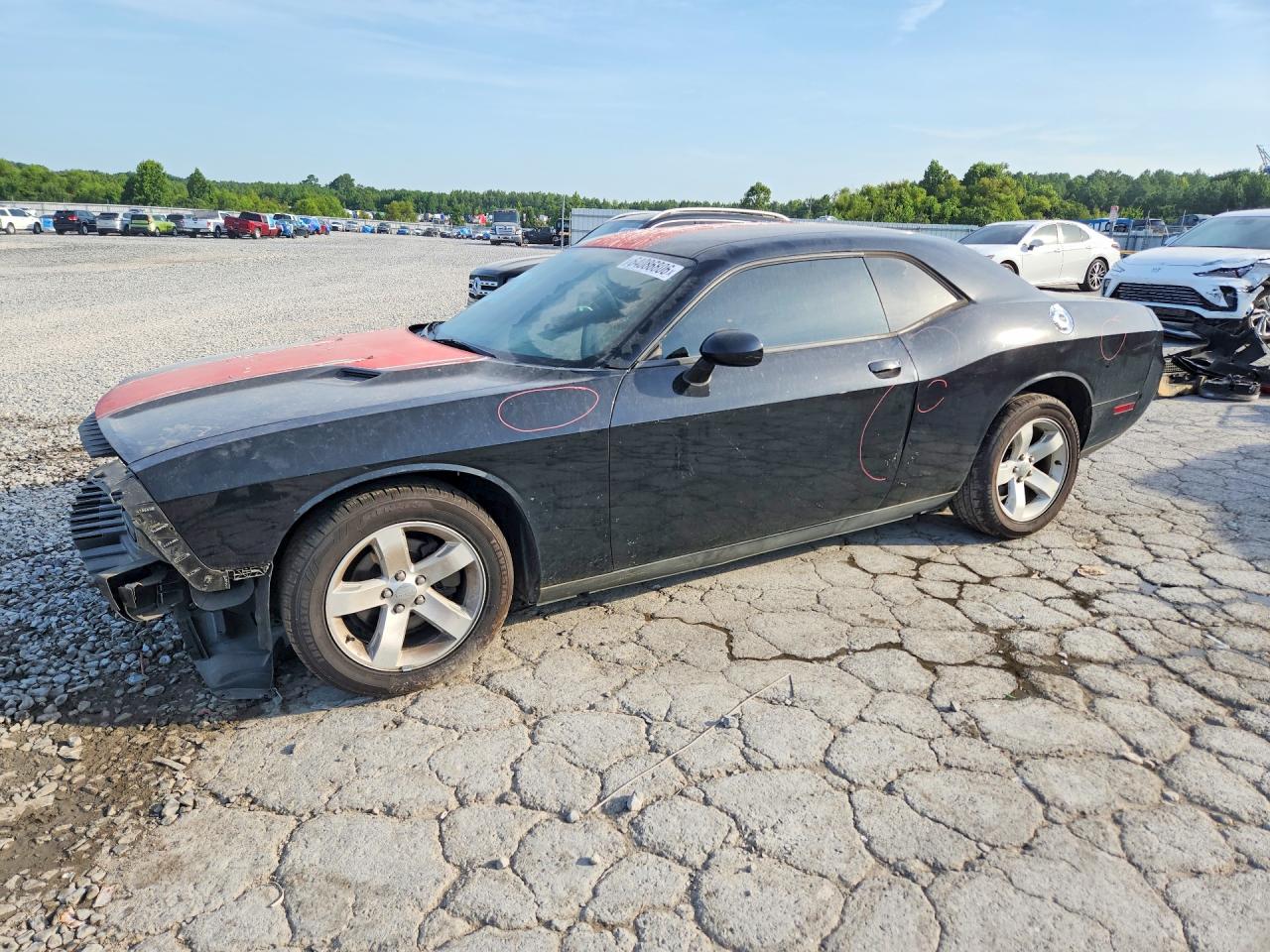 2014 Dodge Challenger Sxt Black vin: 2C3CDYAG6EH126995