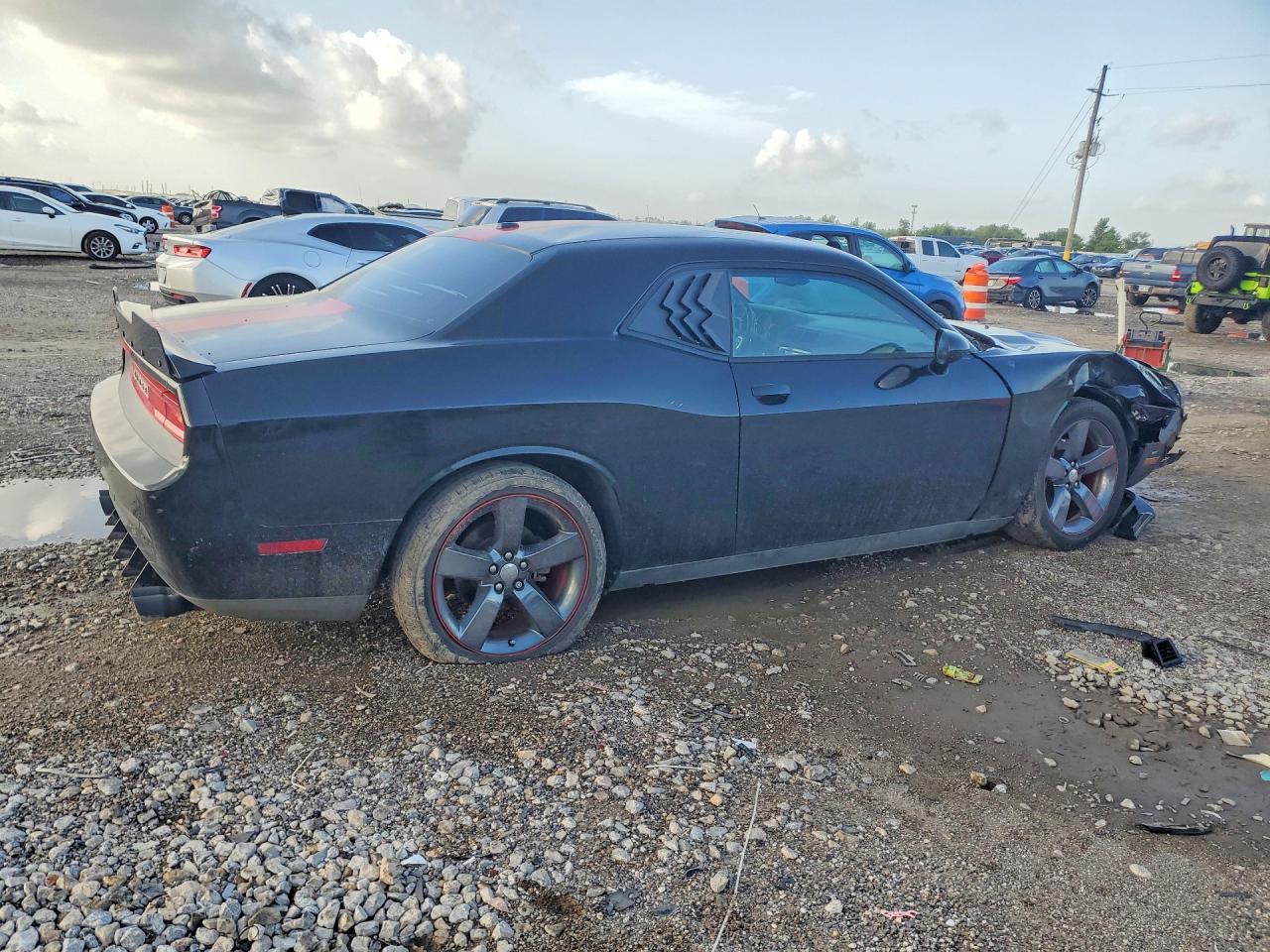 2014 Dodge Challenger Sxt Black vin: 2C3CDYAG6EH160810