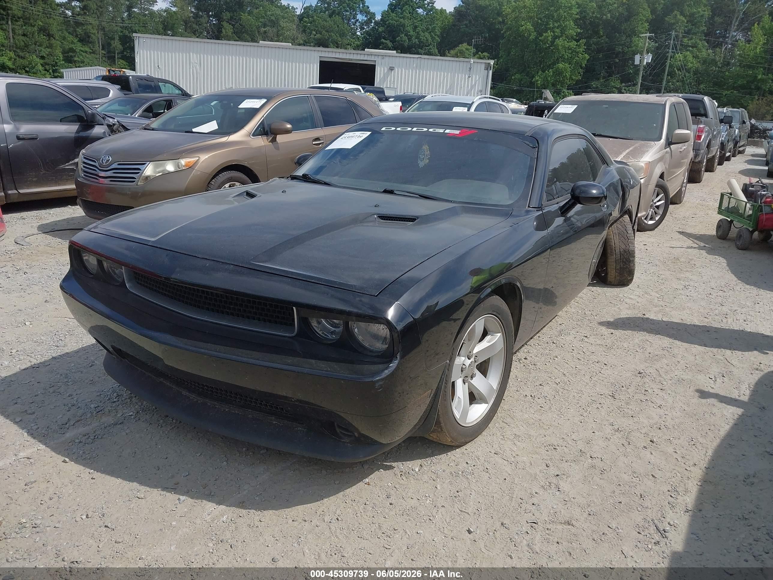 2014 Dodge Challenger Sxt Black vin: 2C3CDYAG6EH225607