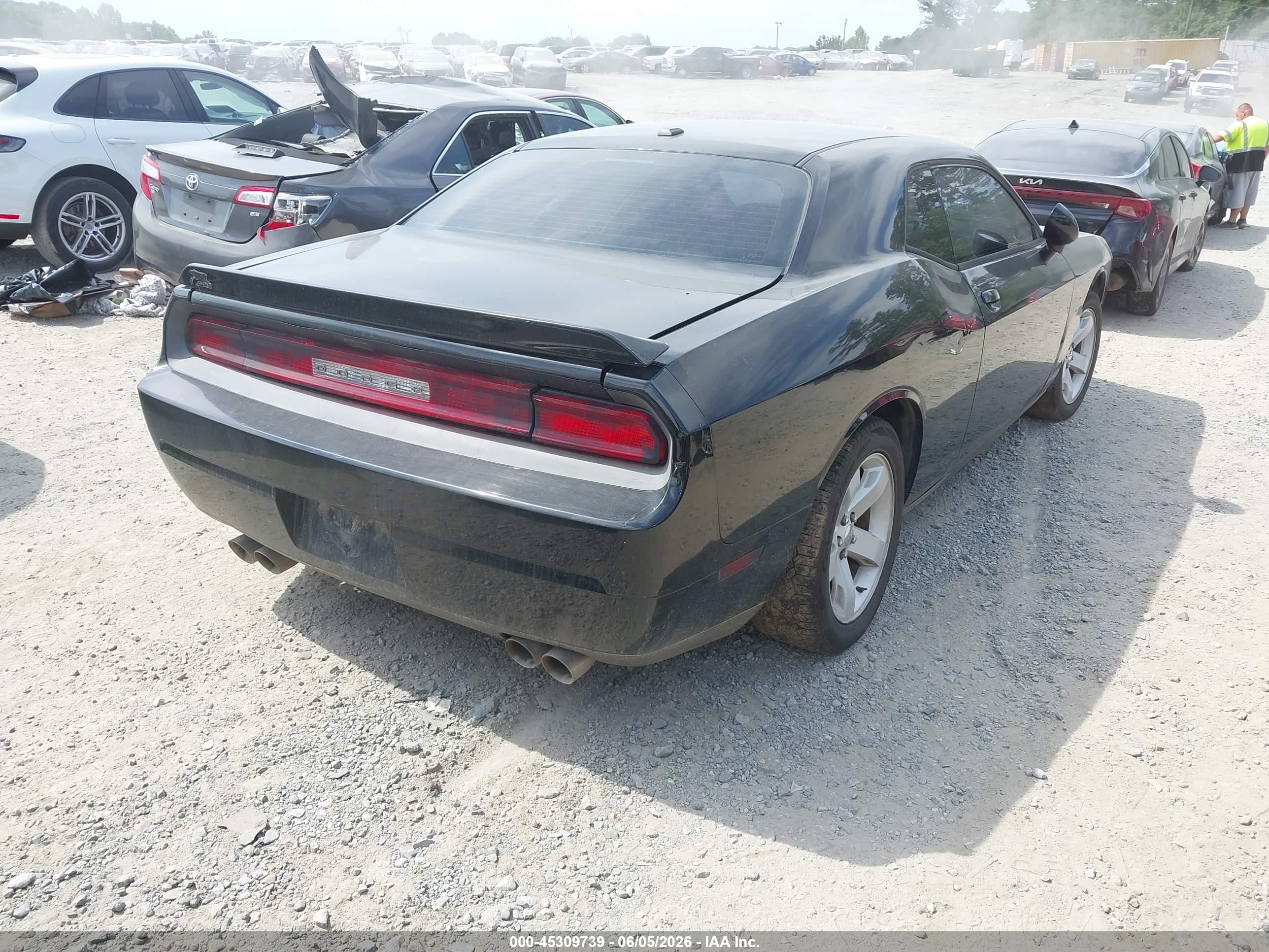 2014 Dodge Challenger Sxt Black vin: 2C3CDYAG6EH225607