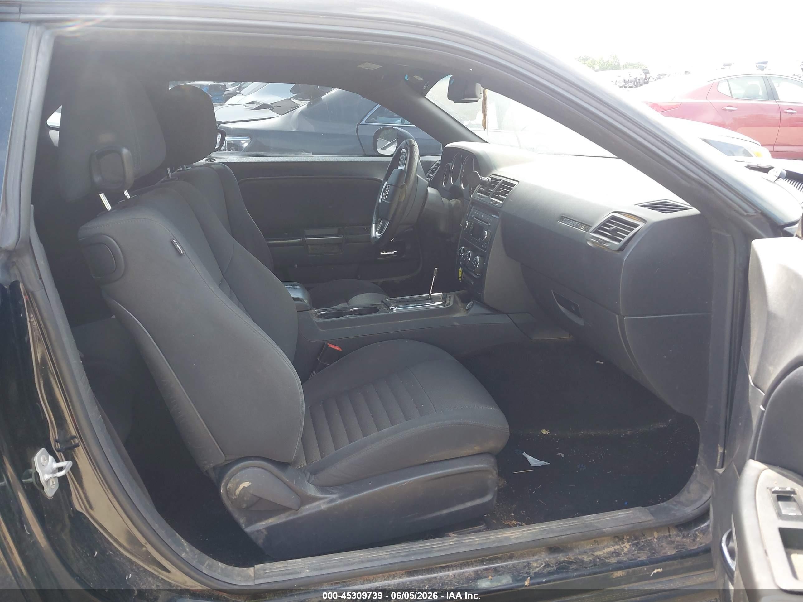 2014 Dodge Challenger Sxt Black vin: 2C3CDYAG6EH225607