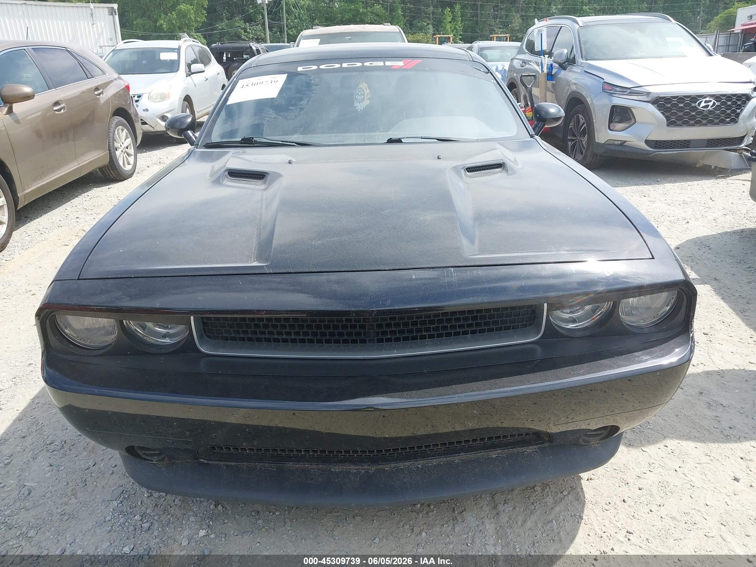 2014 Dodge Challenger Sxt Black vin: 2C3CDYAG6EH225607