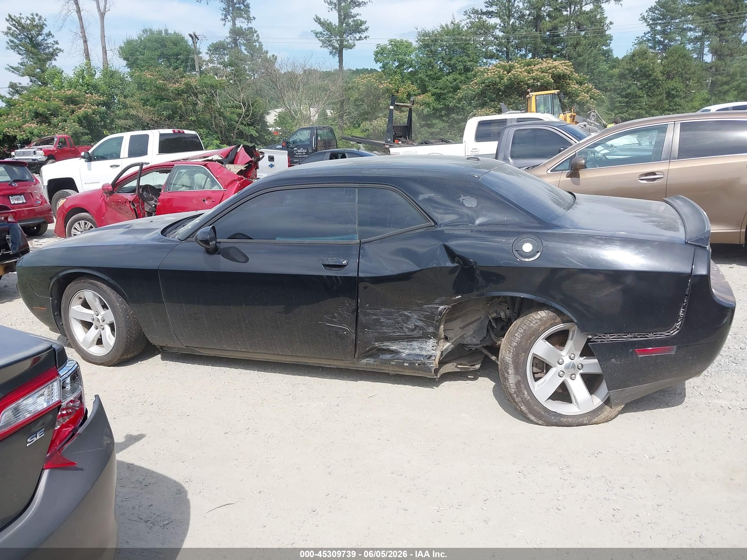 2014 Dodge Challenger Sxt Black vin: 2C3CDYAG6EH225607