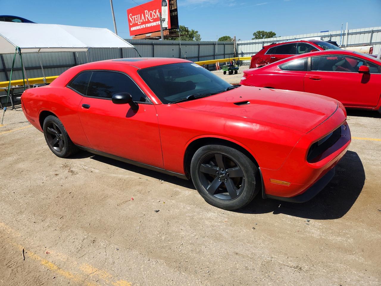 2014 Dodge Challenger Sxt Red vin: 2C3CDYAG6EH247722