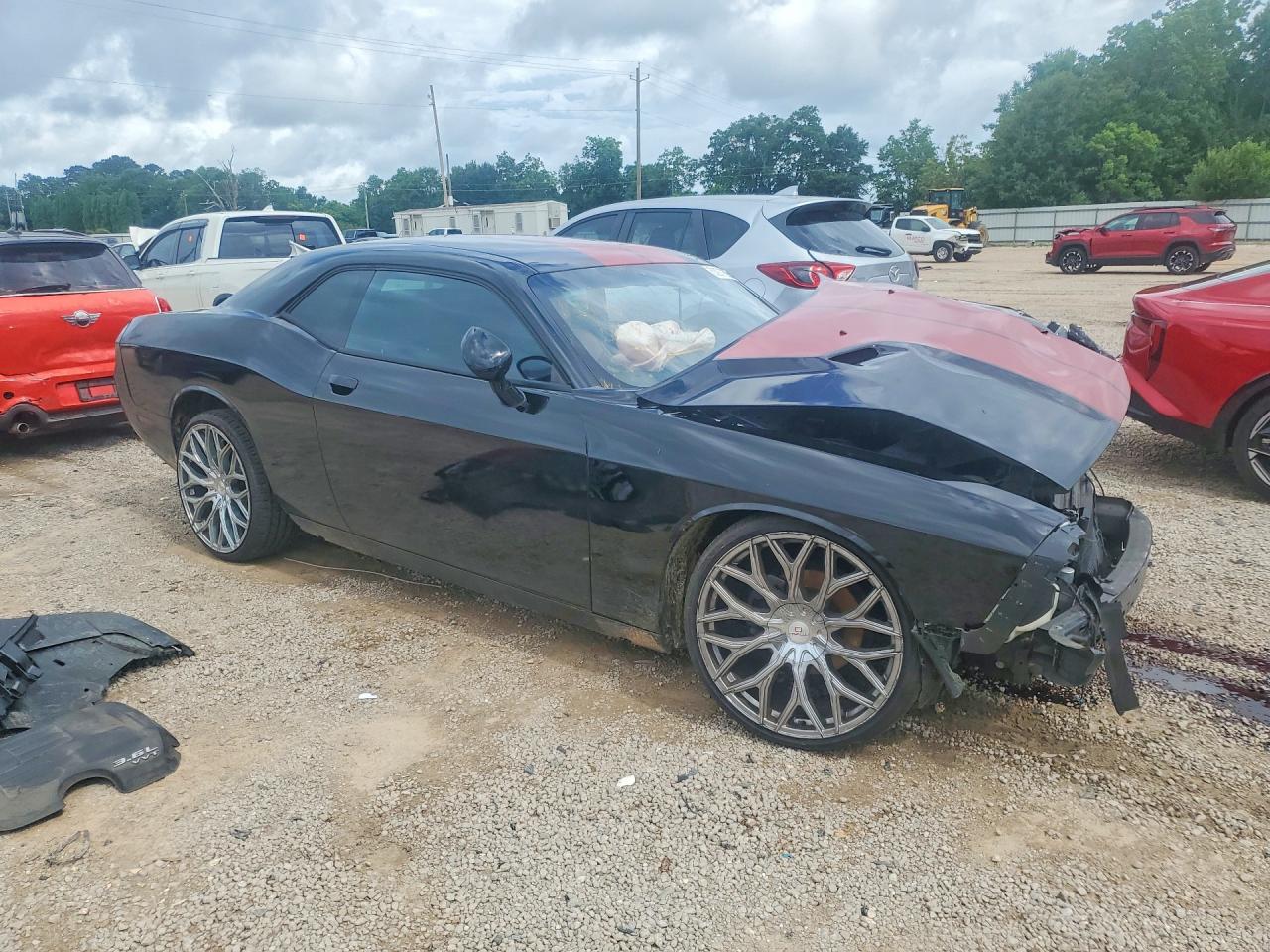 2014 Dodge Challenger Sxt Black vin: 2C3CDYAG6EH302282