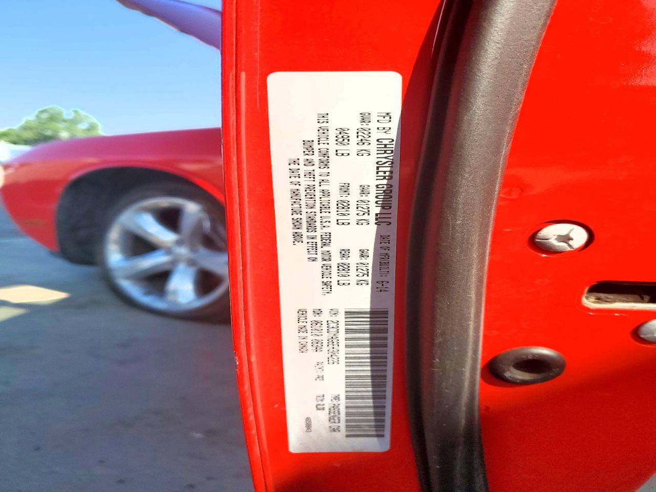 2014 Dodge Challenger Sxt Красный vin: 2C3CDYAG6EH304226