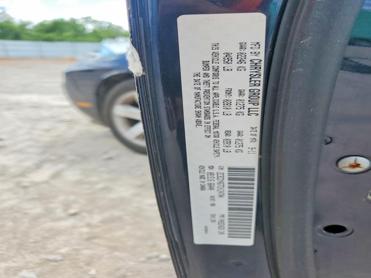 2012 Dodge Challenger Sxt Blue vin: 2C3CDYAG7CH124704