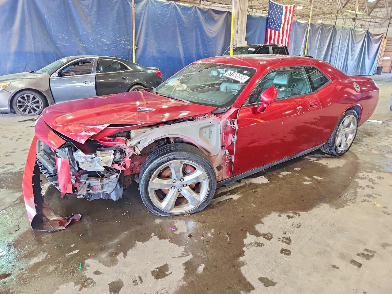 2012 Dodge Challenger Sxt Red vin: 2C3CDYAG7CH130910