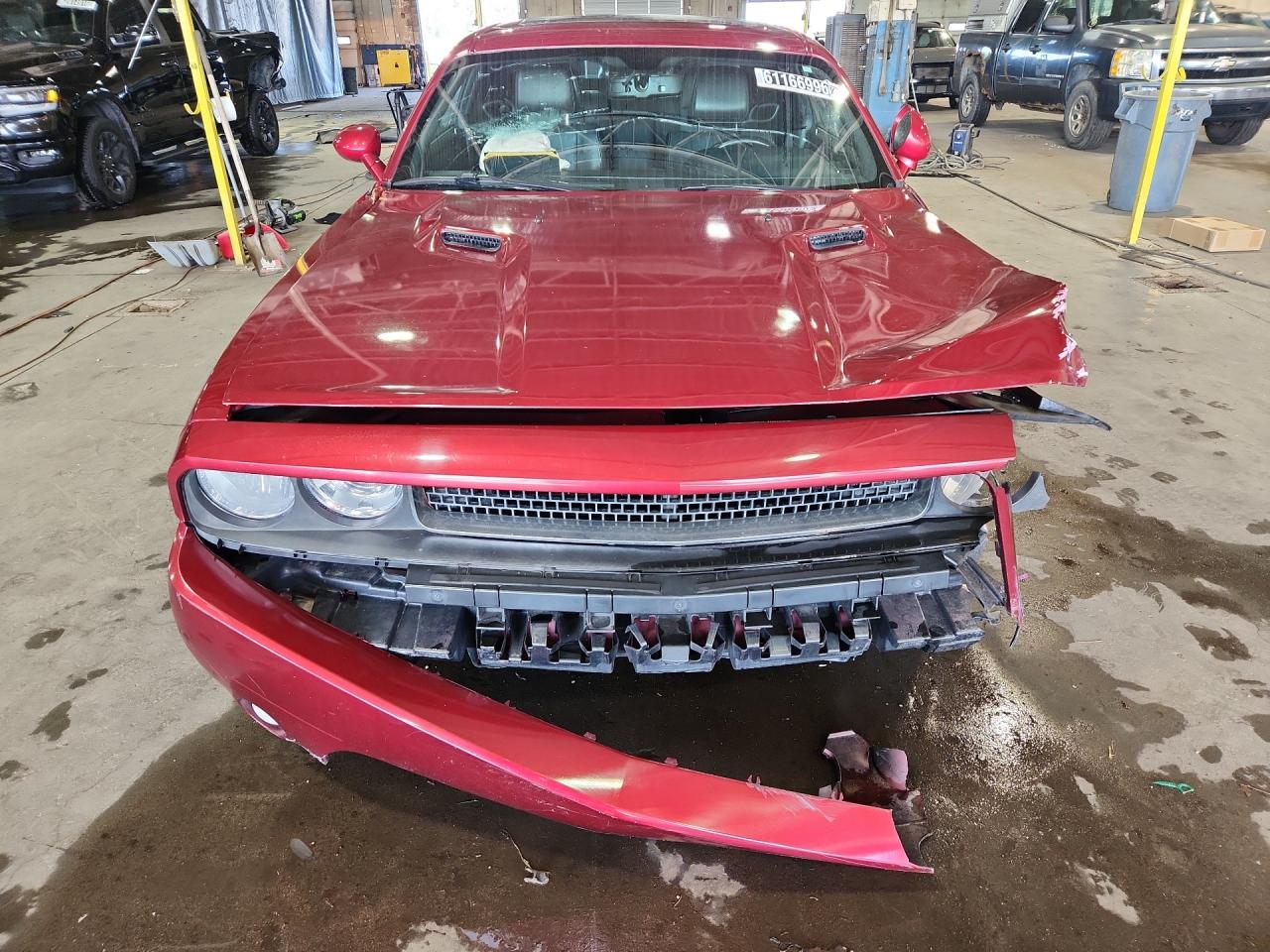 2012 Dodge Challenger Sxt Red vin: 2C3CDYAG7CH130910 Damage: Left Head Lamp, Broken, Replacement Required
