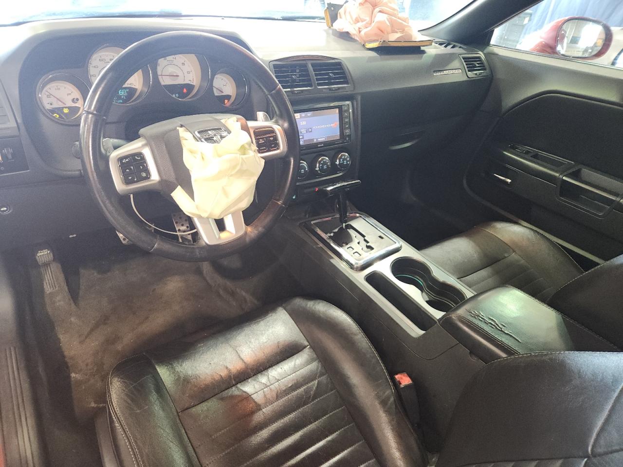 2012 Dodge Challenger Sxt Red vin: 2C3CDYAG7CH130910 Damage: Front Center Armrest, Worn, Replacement Required