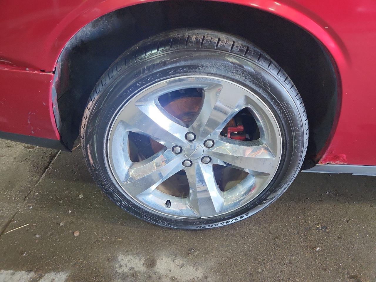 2012 Dodge Challenger Sxt Red vin: 2C3CDYAG7CH130910 Damage: Right Qtr Panel, Rust, 2 To 3 Inches