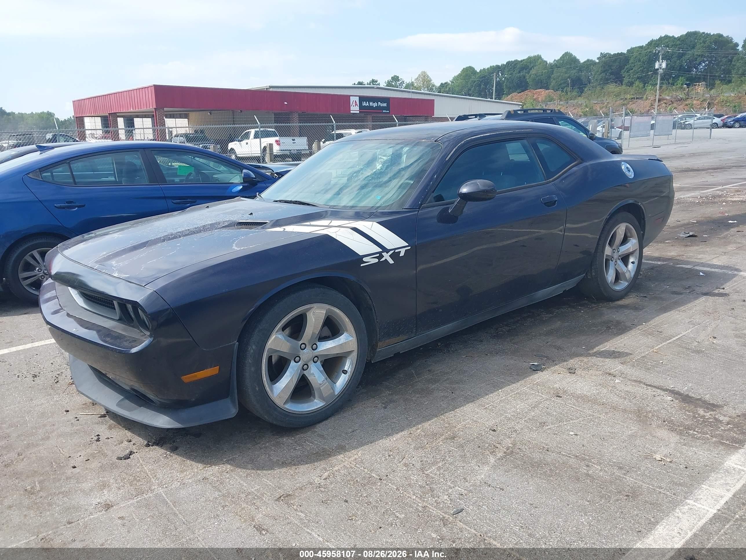 2012 Dodge Challenger Sxt Purple vin: 2C3CDYAG7CH204598